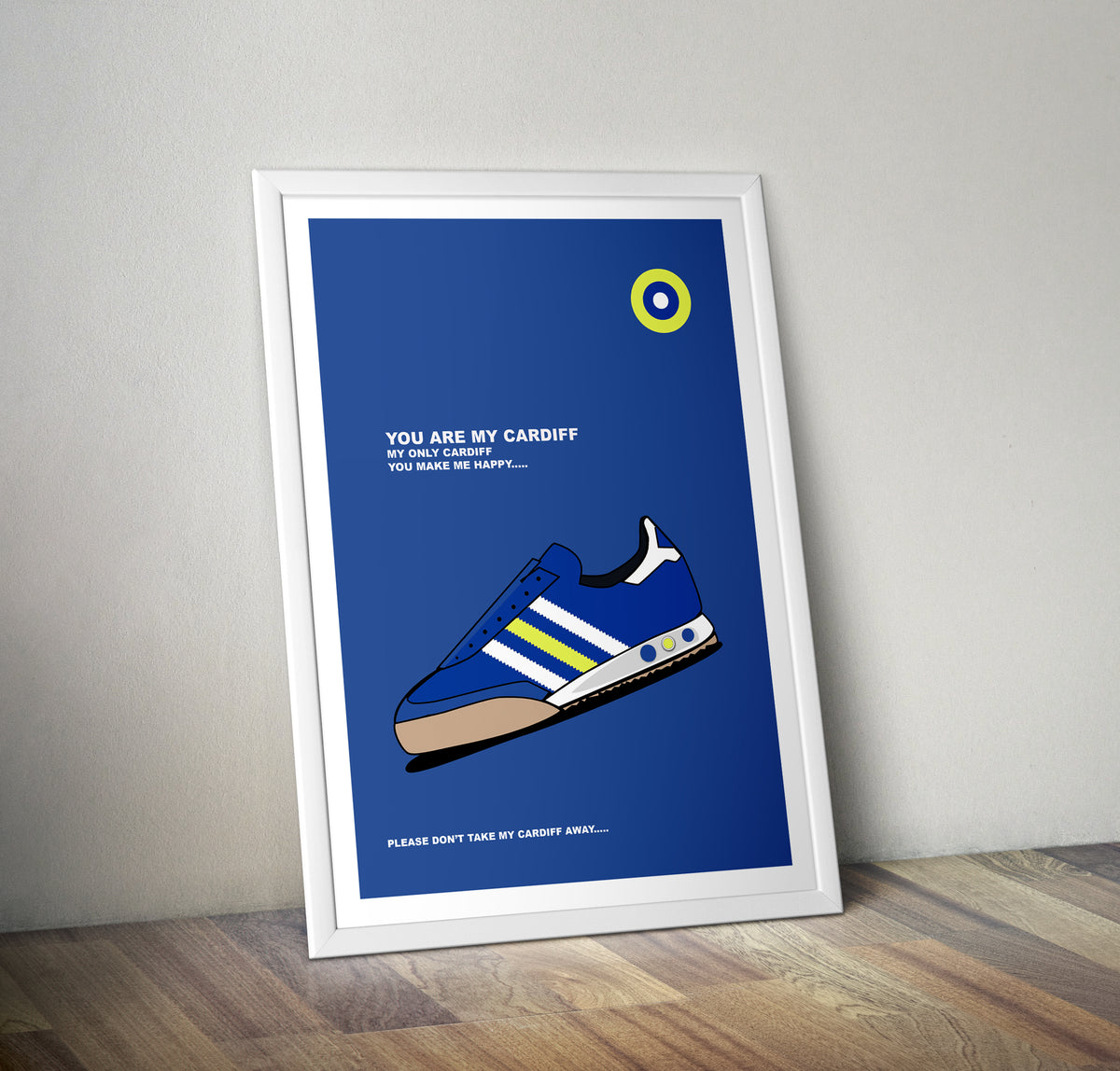Cardiff City FC Crest Poster Officially Licensed Product A4 
