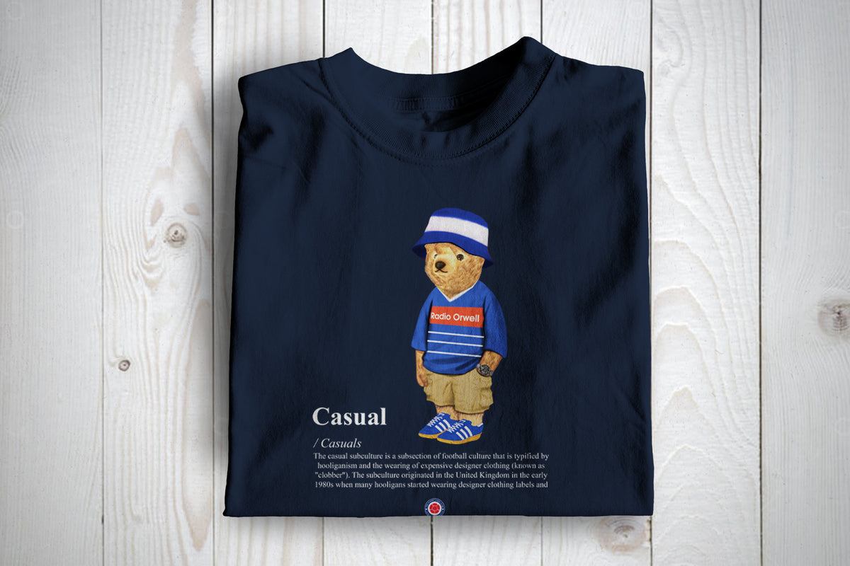Ipswich Casual Bear Football Awaydays T Shirt THE DANDY LADS CLUB