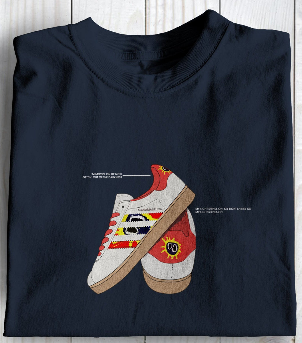 Screamadelica Primal Scream Football Awaydays T Shirt. – THE DANDY
