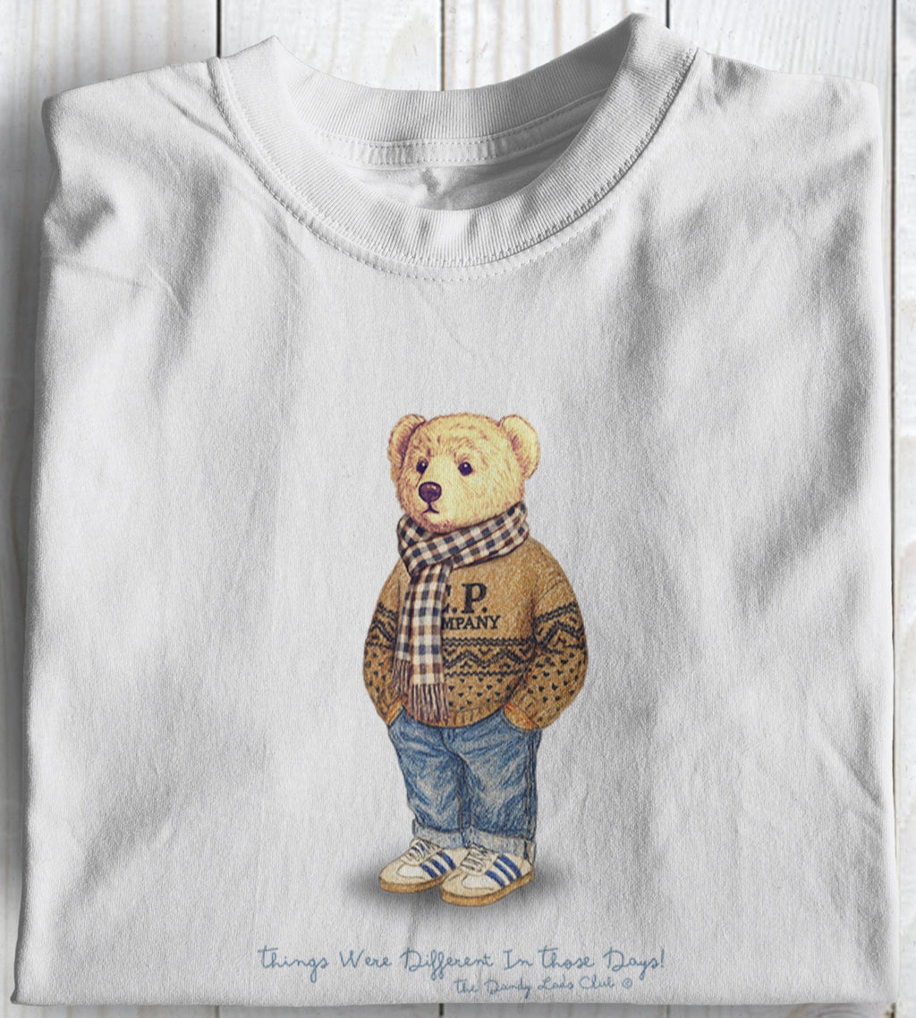 Chester, The Casual Bear, Jaquard Knit Edition. Football Casuals Awaydays T Shirt
