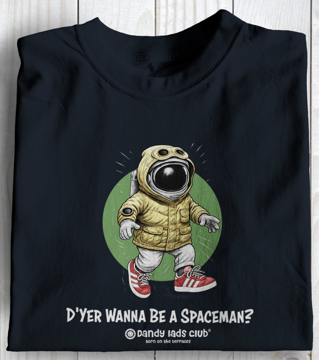 D'Yer Wanna Be a Spaceman? Oasis Themed Football Casuals Awayday T shirt
