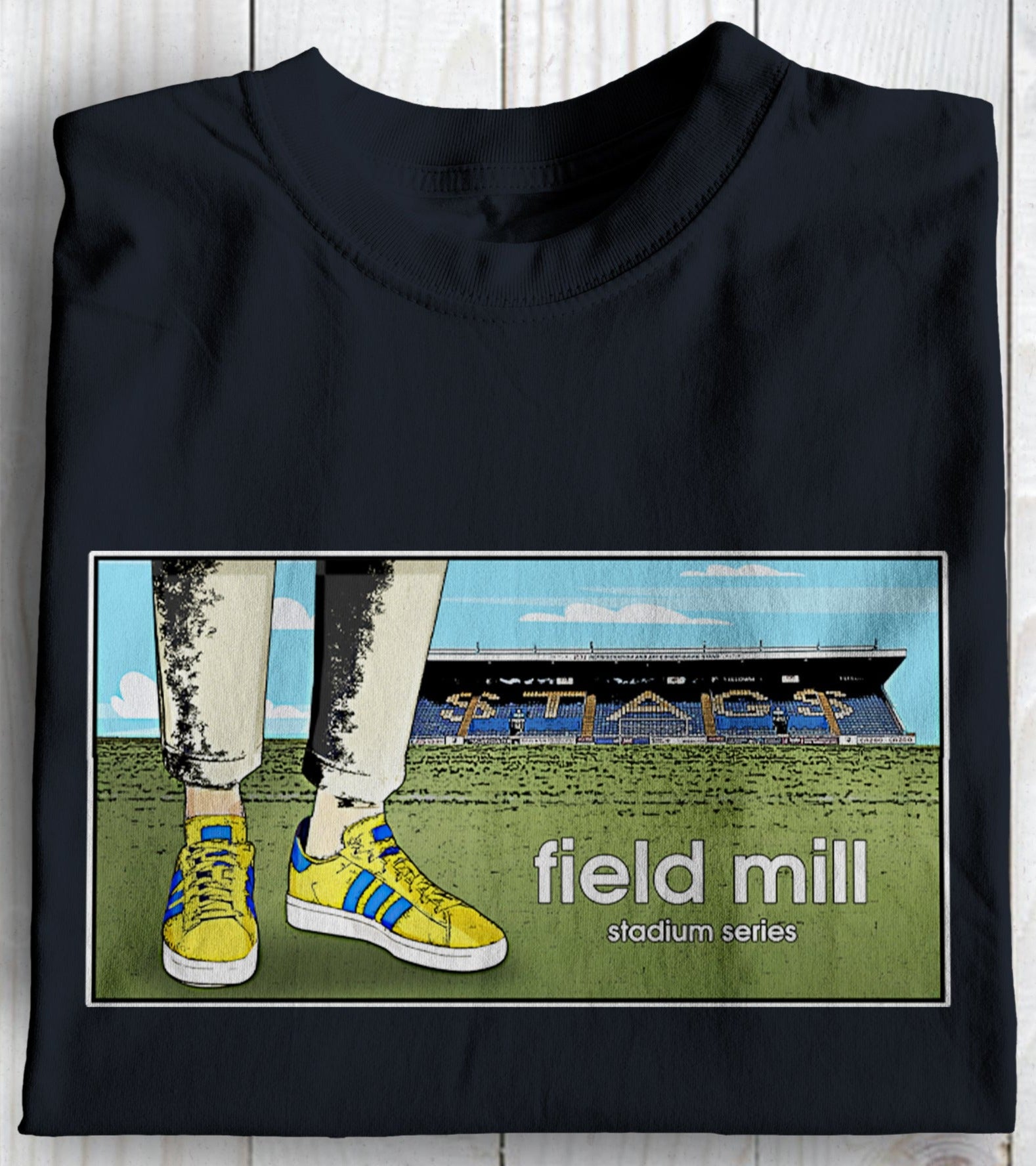 Mansfield Town Stadium Series Awaydays Football Casuals T shirt