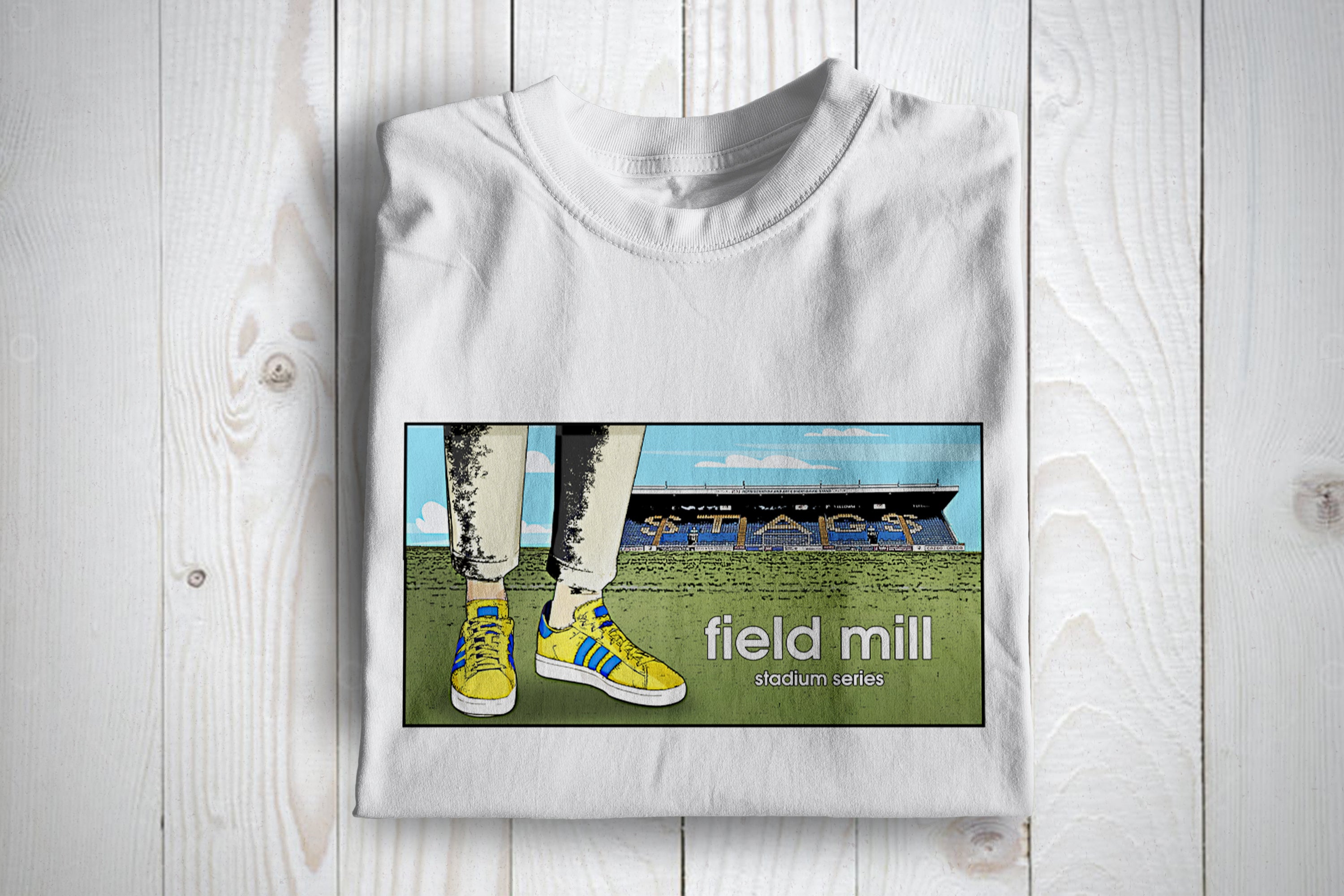 Mansfield Town Stadium Series Awaydays Football Casuals T shirt