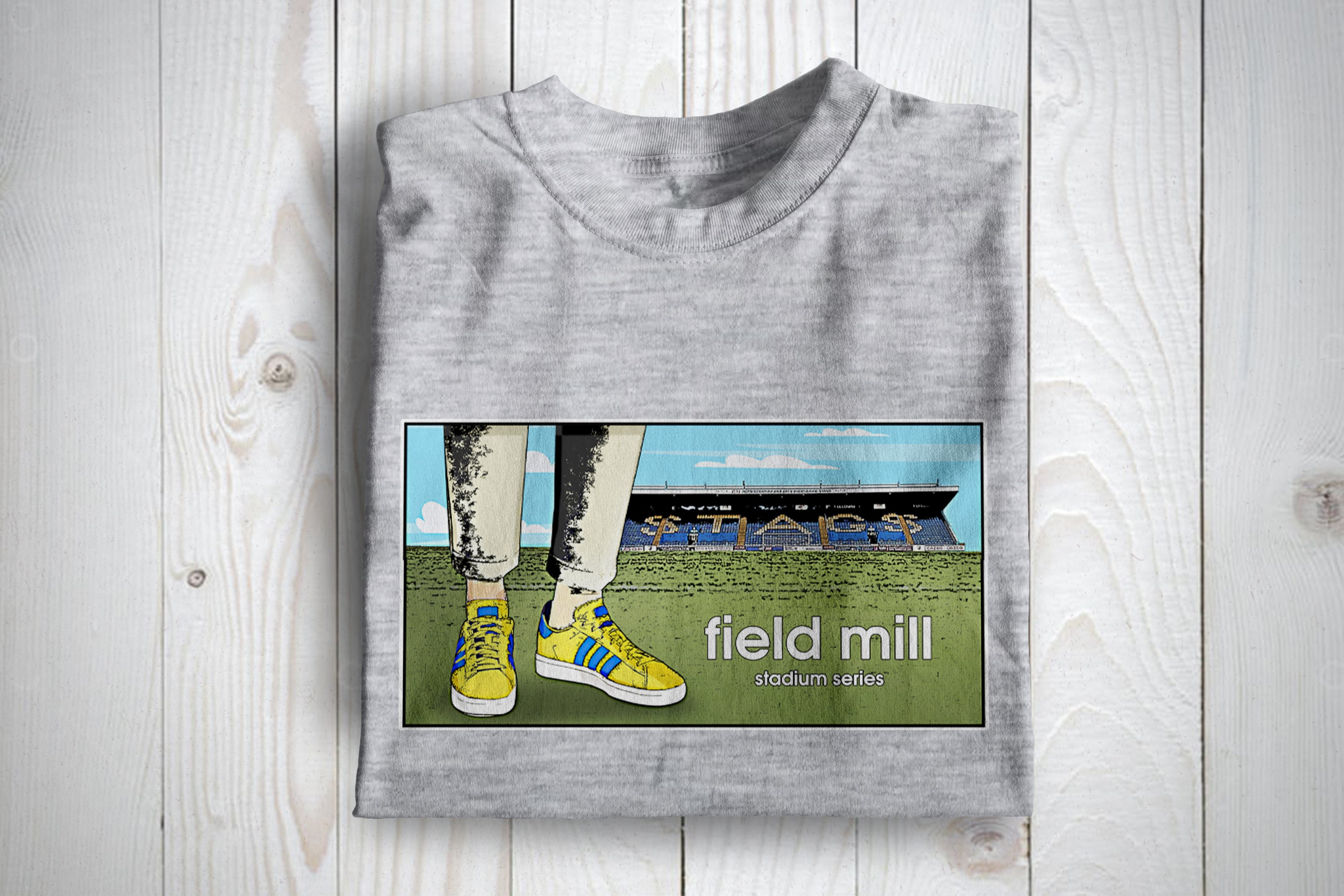 Mansfield Town Stadium Series Awaydays Football Casuals T shirt