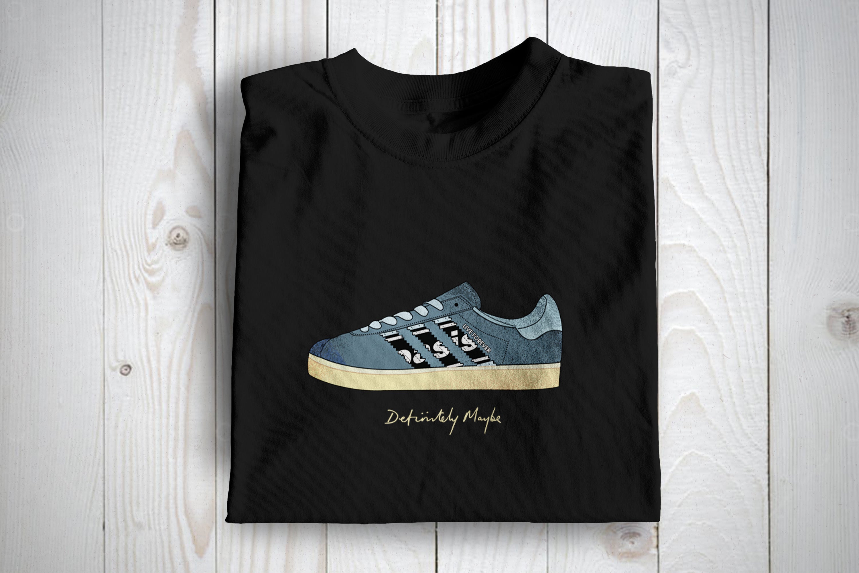 Definitely Maybe Oasis Themed Football Casuals Awayday T shirt