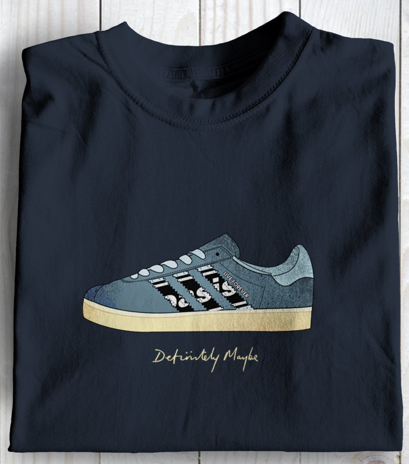 Definitely Maybe Oasis Themed Football Casuals Awayday T shirt