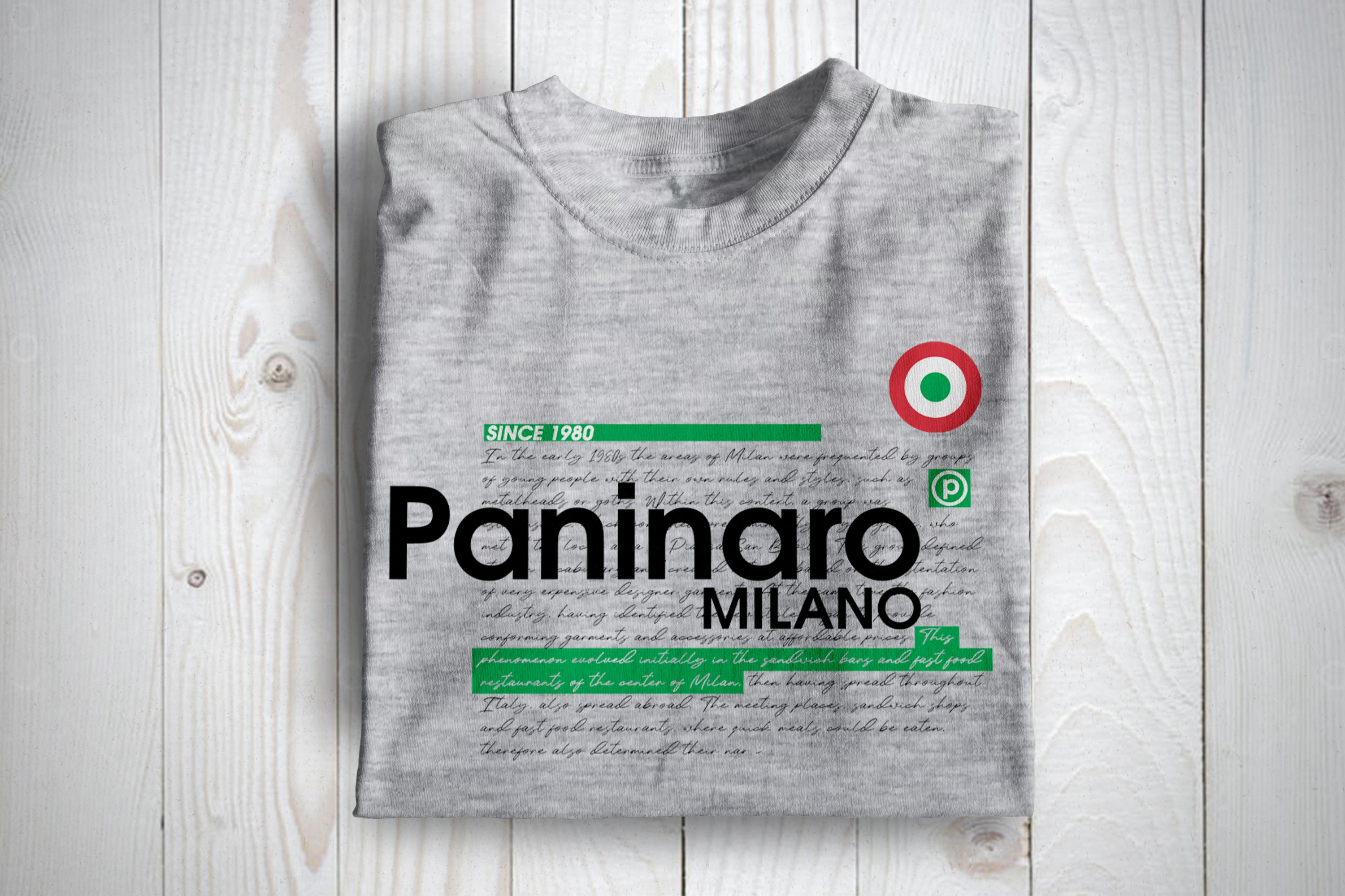 Paninaro History 80s Subculture T Shirt