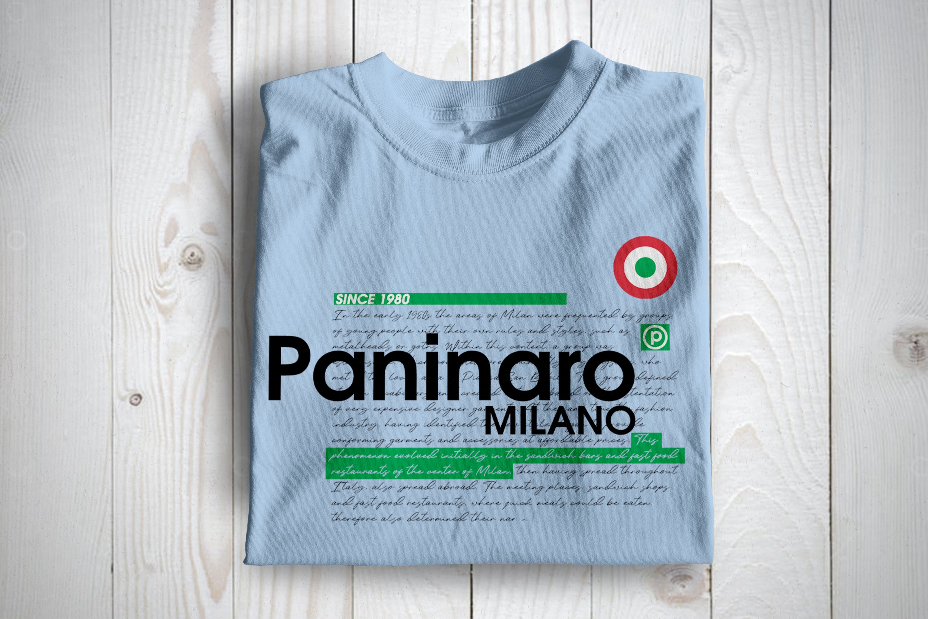 Paninaro History 80s Subculture T Shirt