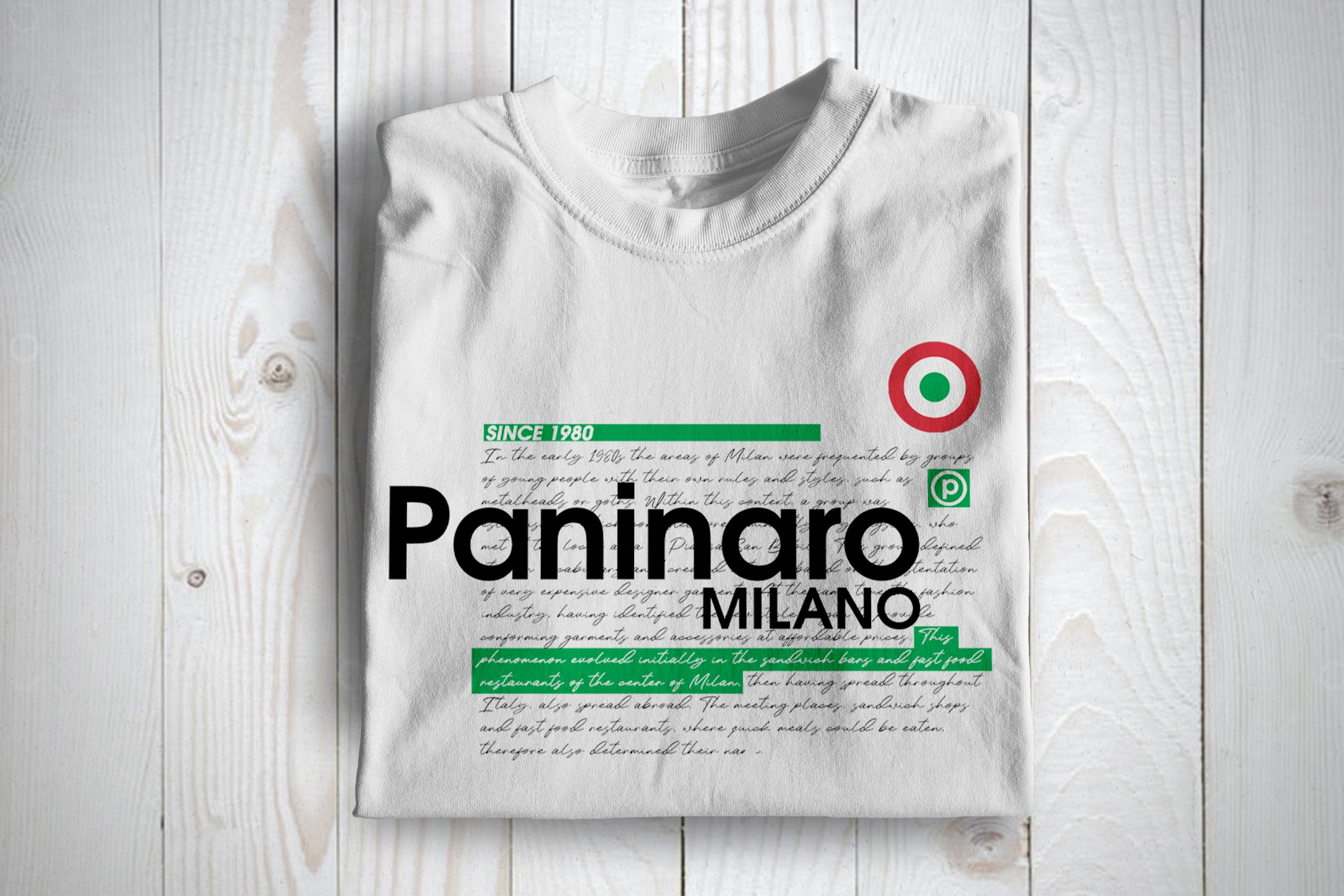 Paninaro History 80s Subculture T Shirt