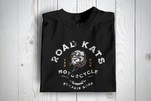 Road Kats Repair Shop Cafe Racer Vintage T Shirt