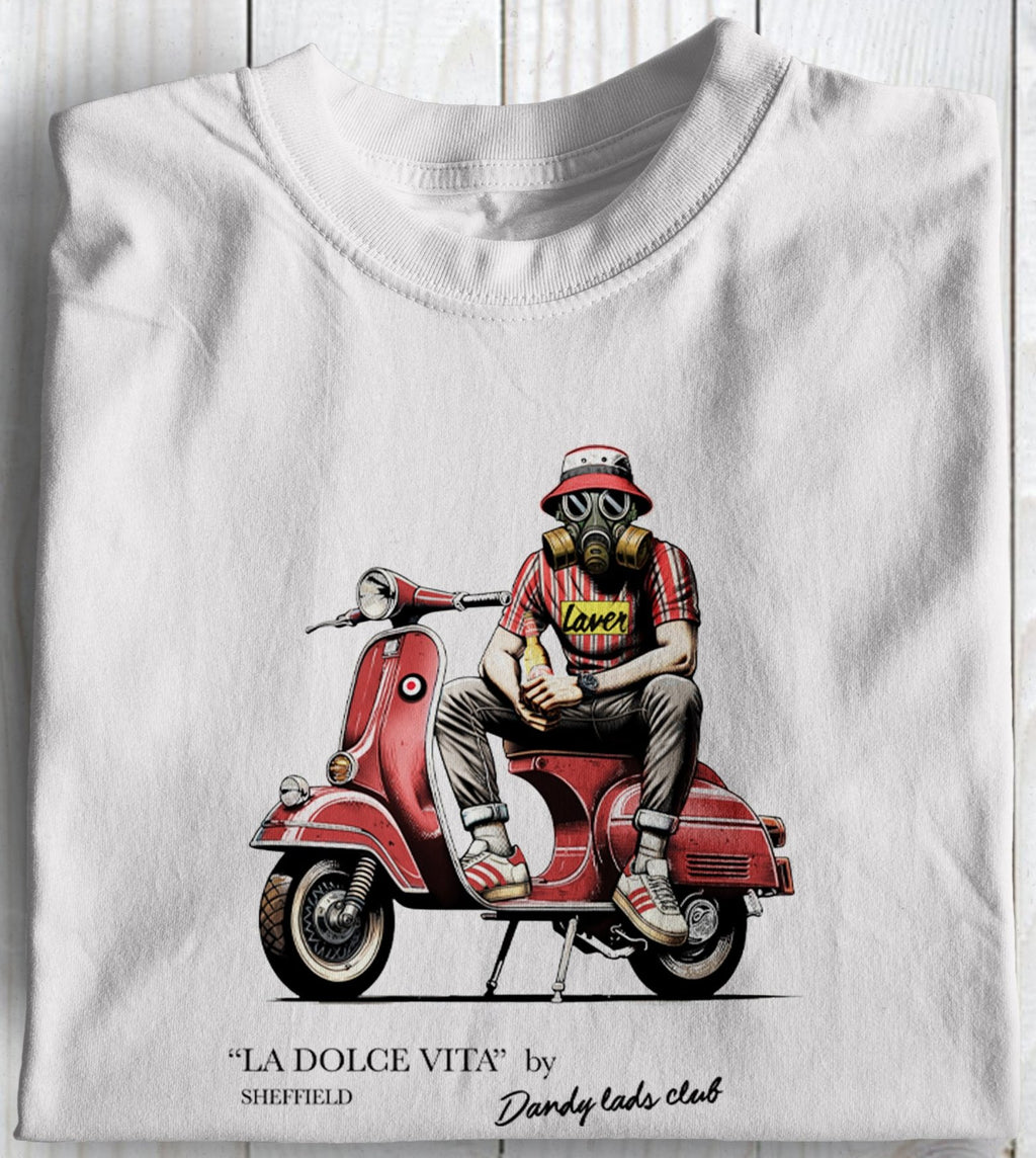 Sheffield La Dolce Vita Football Casuals Awaydays T Shirt.