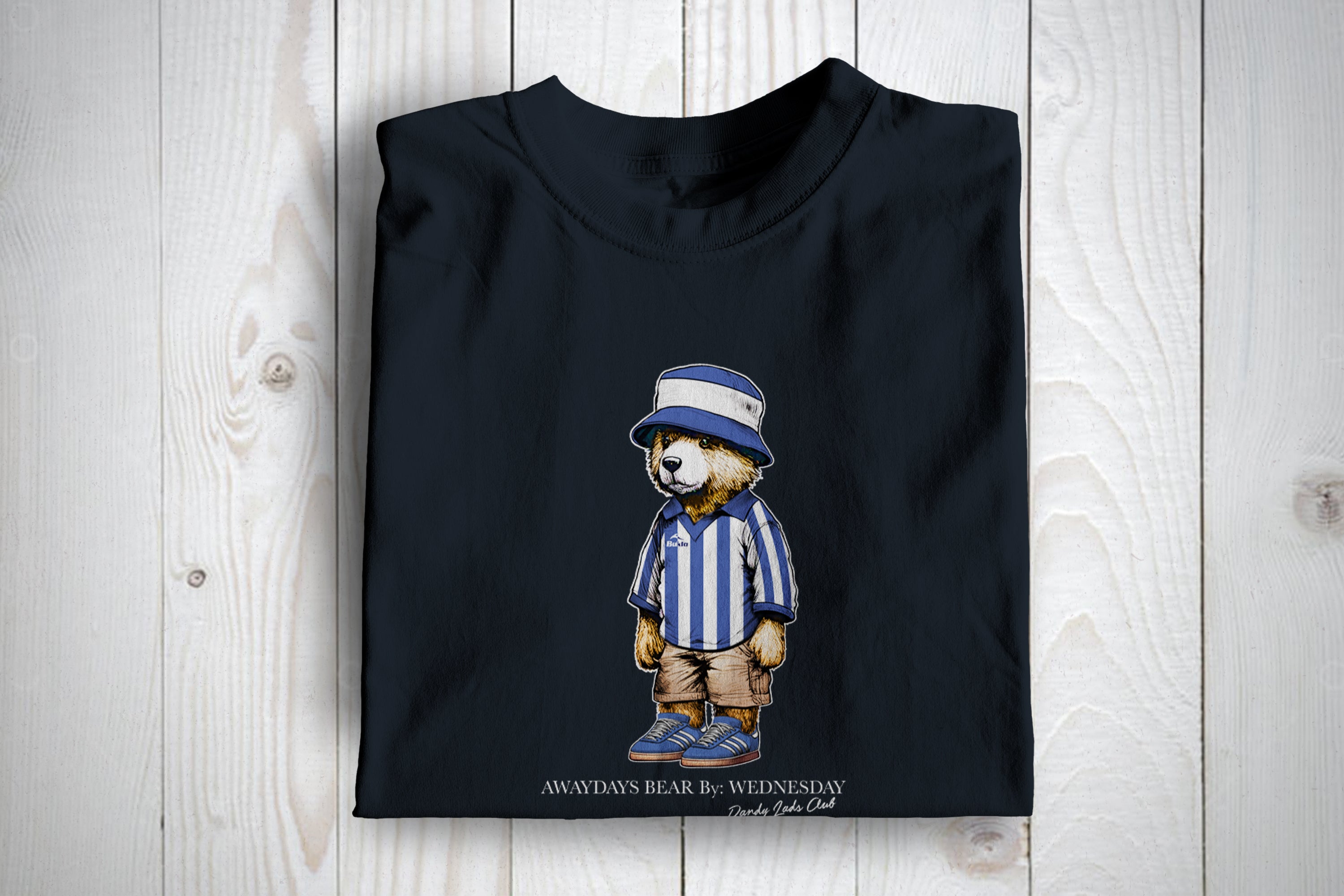 Wednesday Awaydays Bear Football Casuals T Shirt