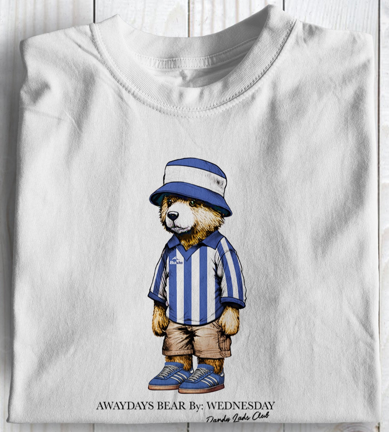 Wednesday Awaydays Bear Football Casuals T Shirt