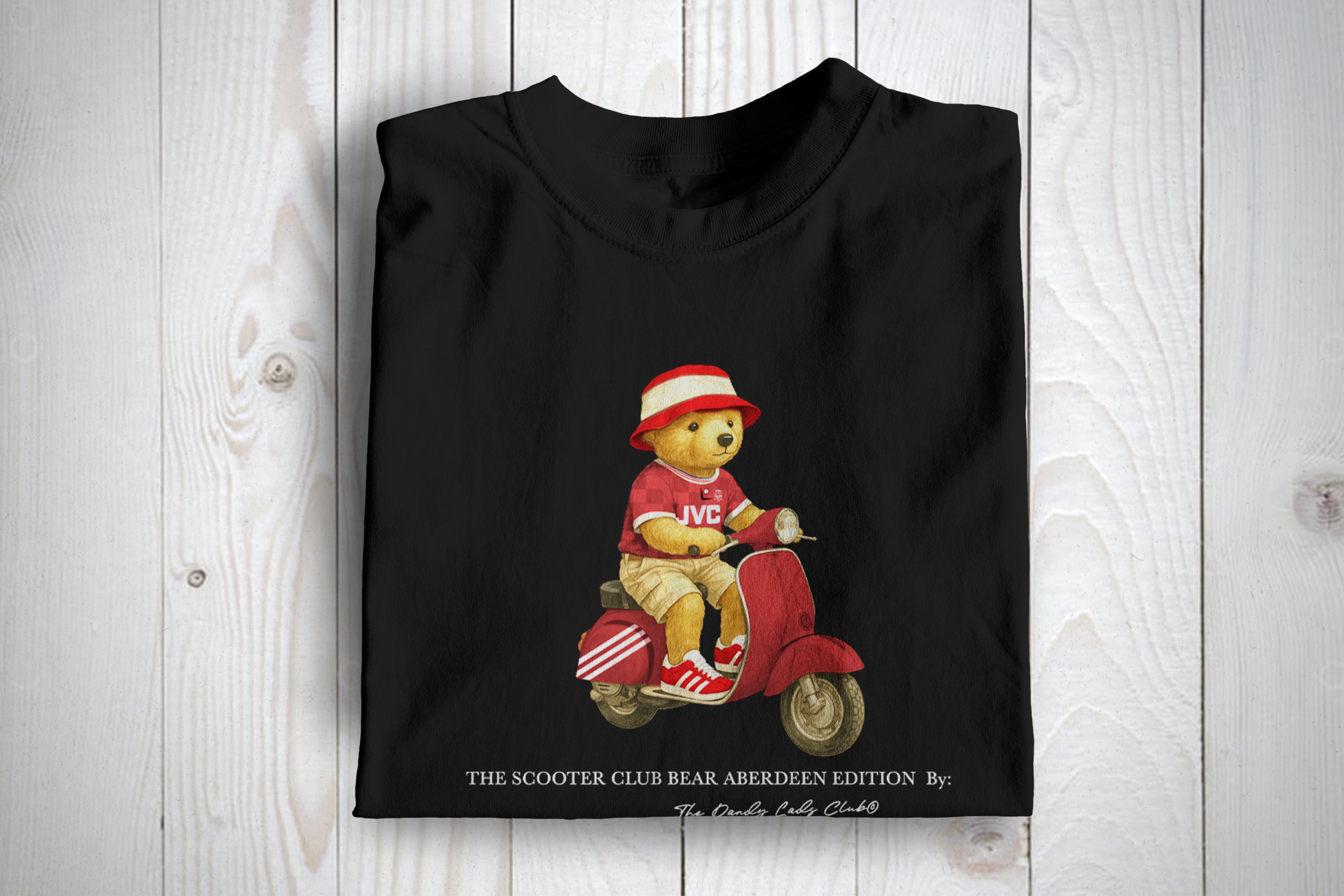 Aberdeen Scooter Club Bear Football Casuals Awaydays T Shirt