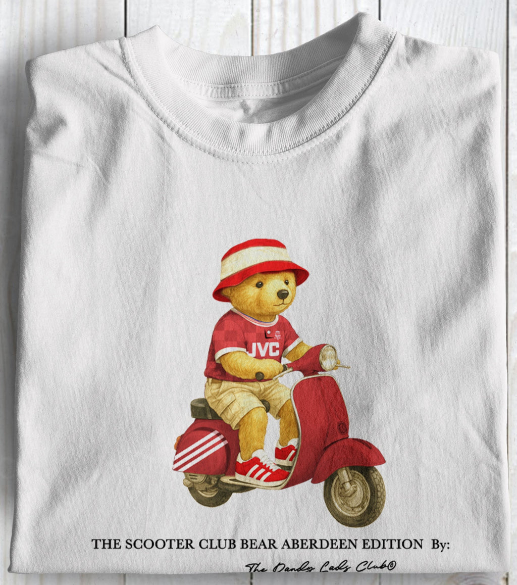 Aberdeen Scooter Club Bear Football Casuals Awaydays T Shirt