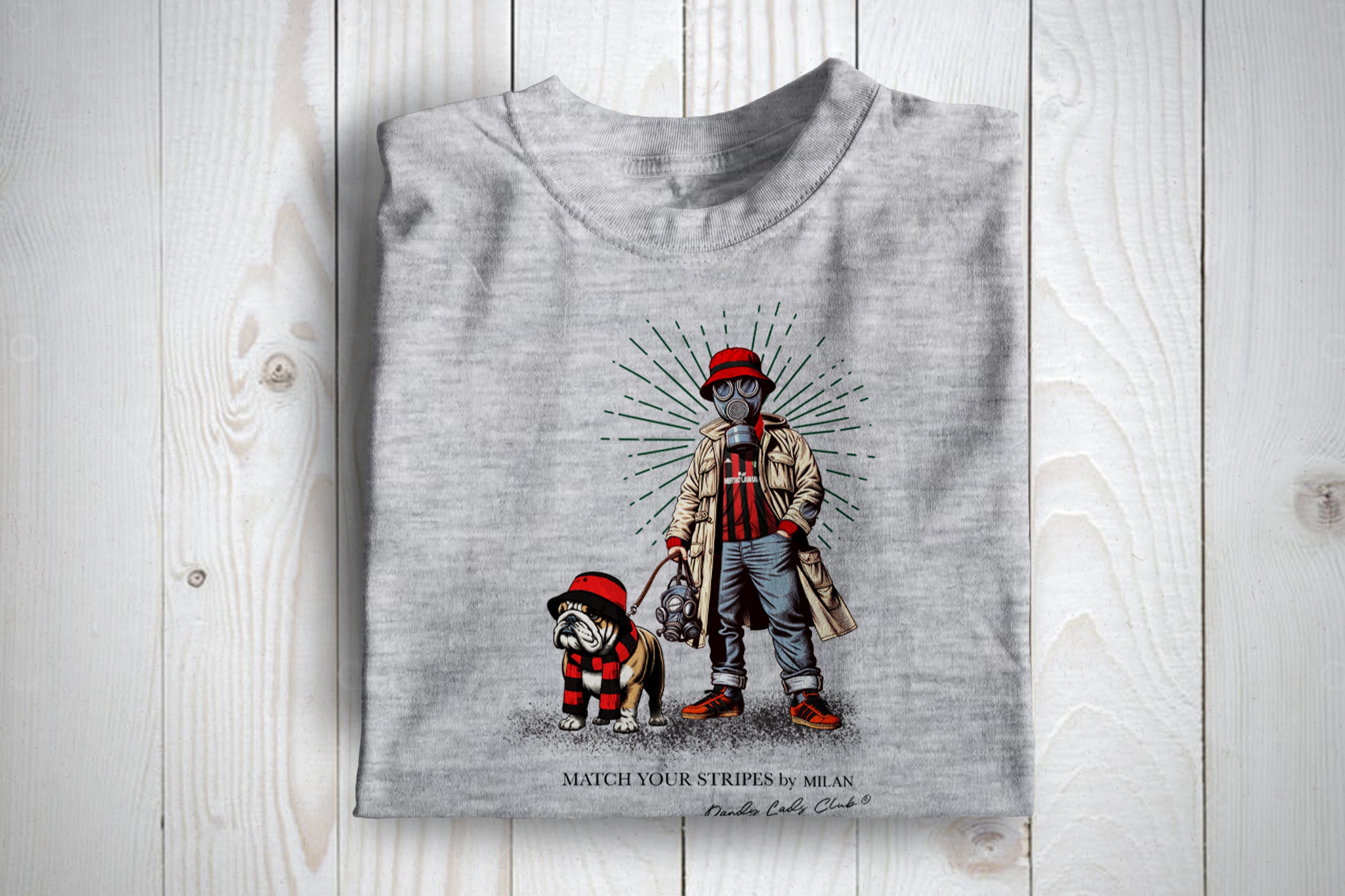 AC Milan Match Your Stripes Football Casuals Awaydays T Shirt