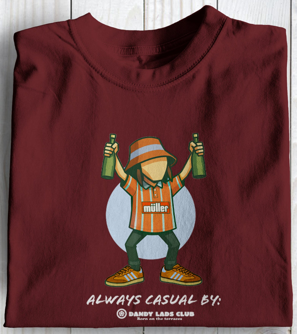 Villa Always Casual Football Casuals Awayday T Shirt