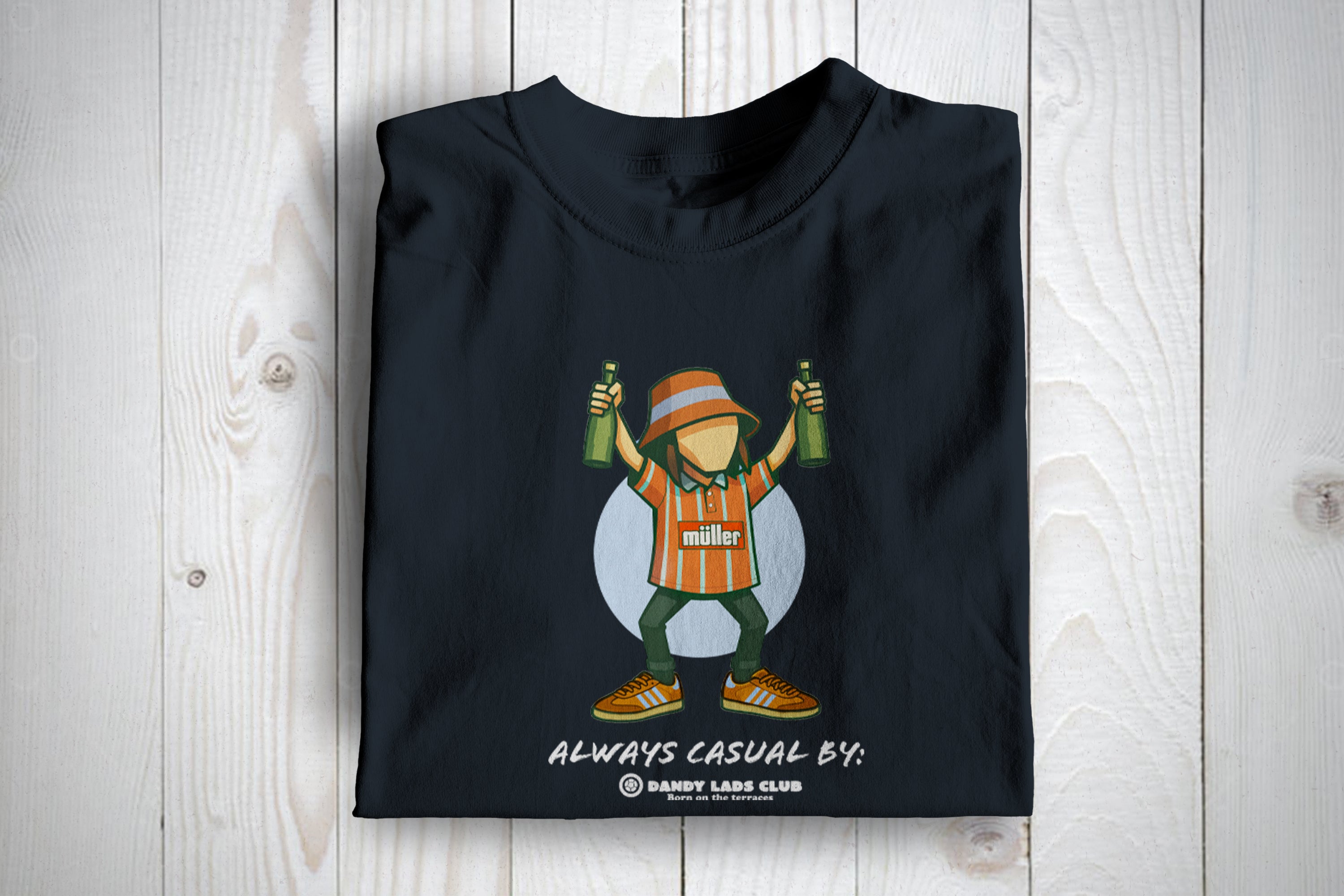 Villa Always Casual Football Casuals Awayday T Shirt