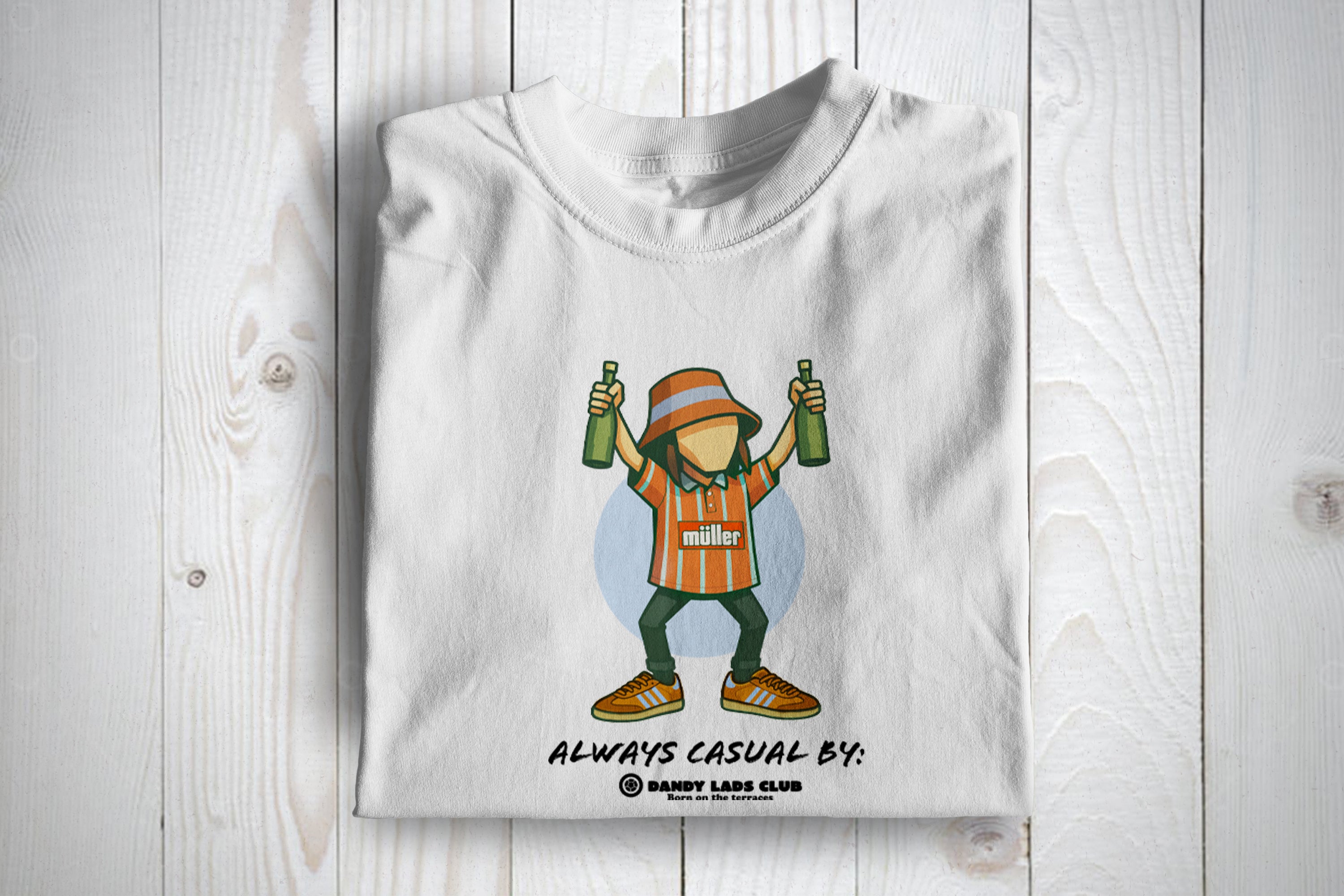 Villa Always Casual Football Casuals Awayday T Shirt