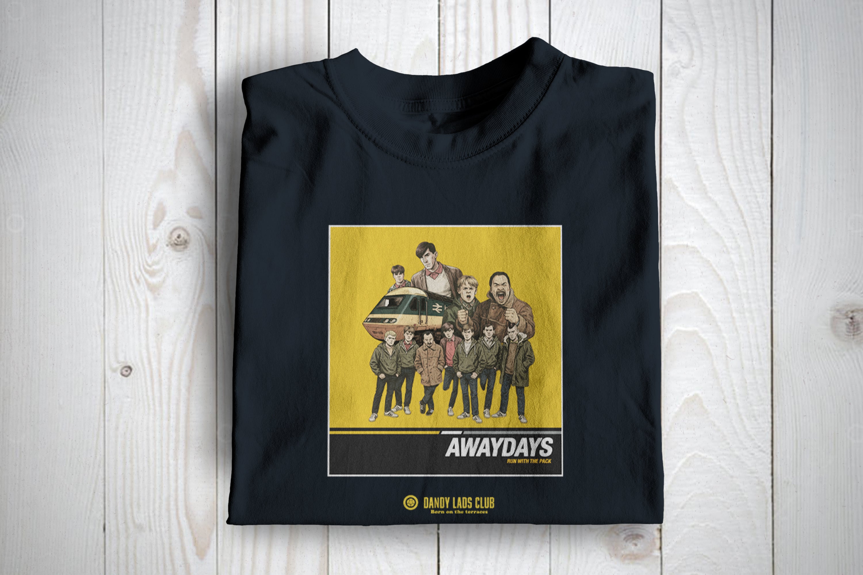 Awaydays Run With The Pack Football Casuals Awayday T Shirt.