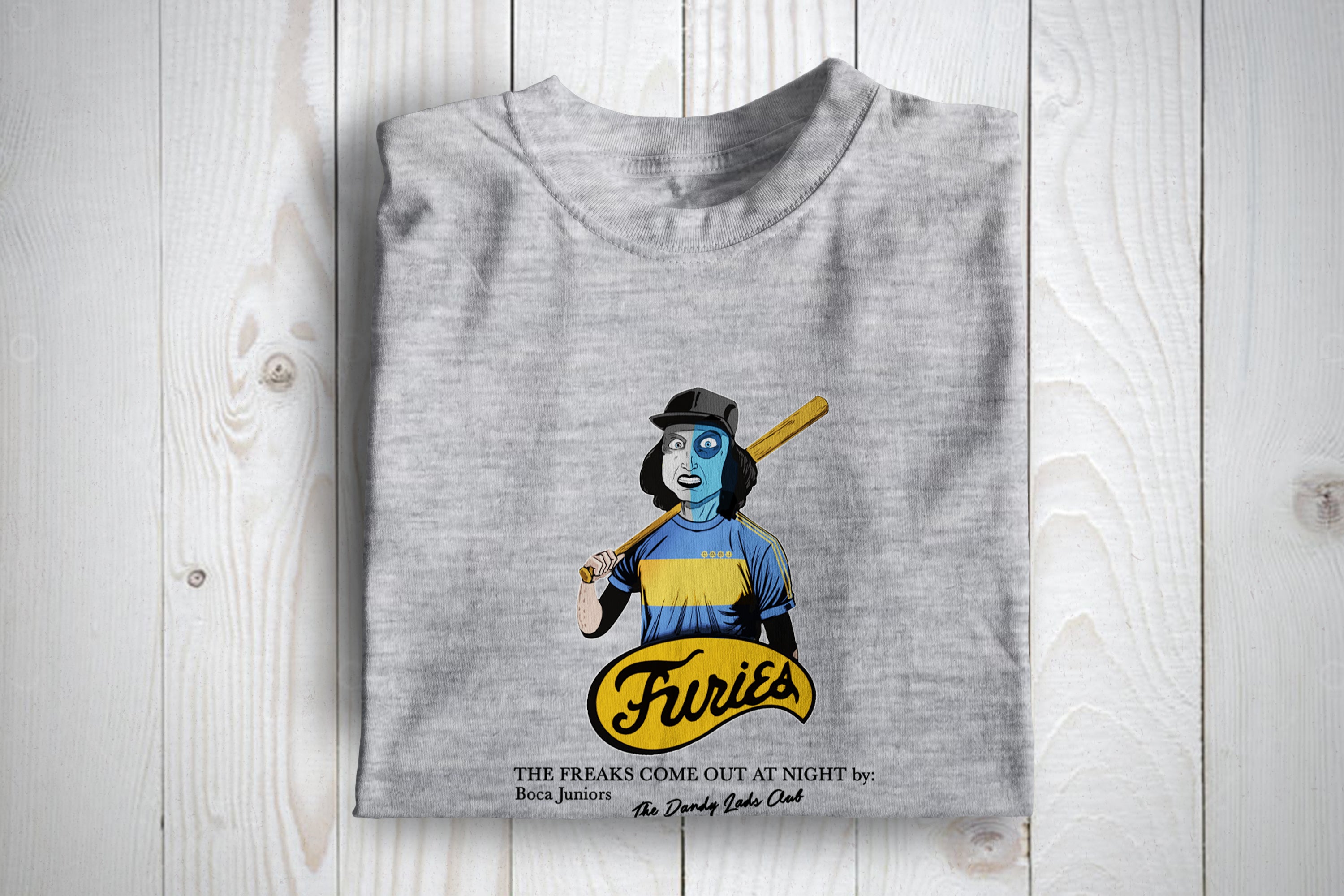 Boca The freaks Come Out At Night   Football Casuals Awaydays T Shirt