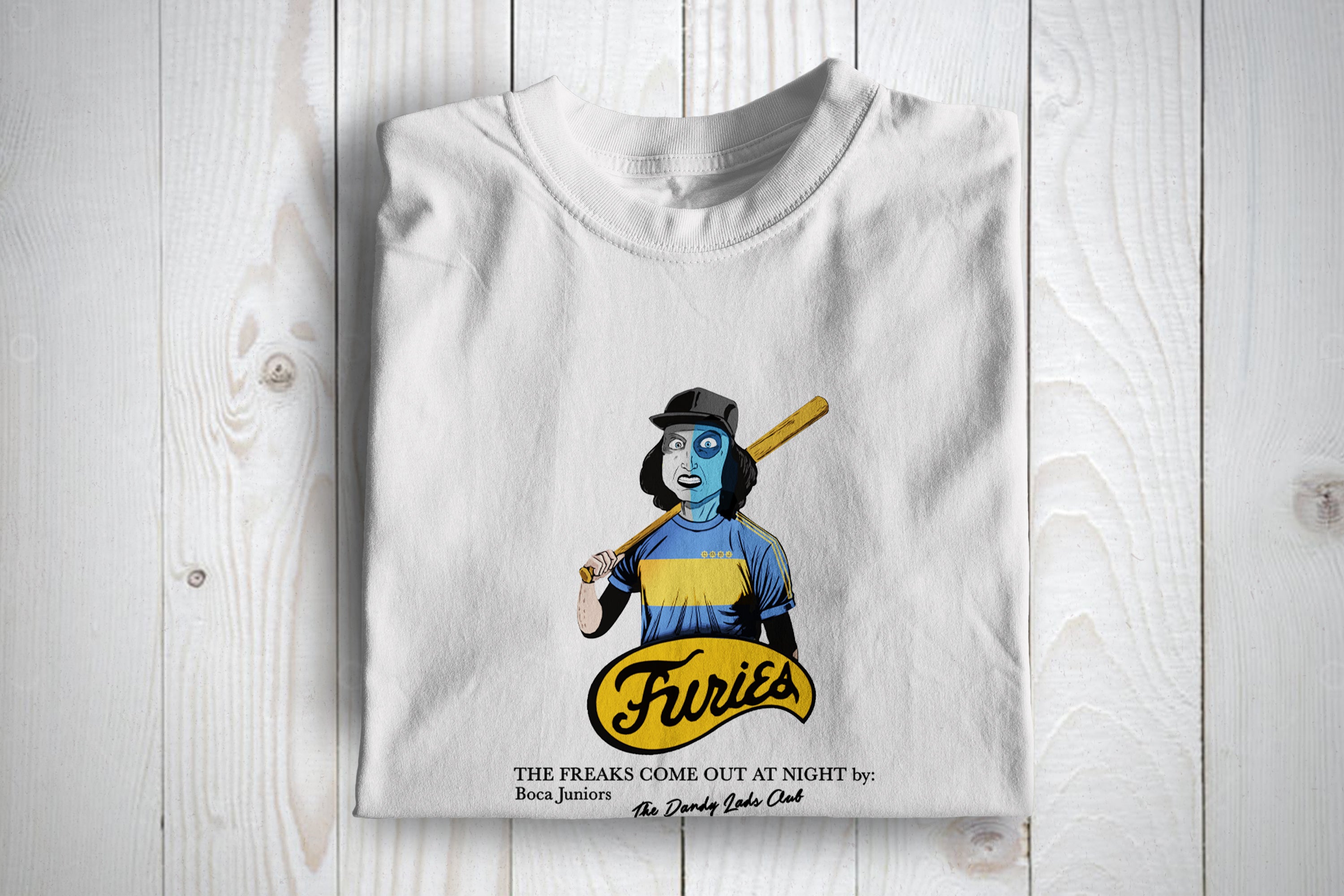 Boca The freaks Come Out At Night   Football Casuals Awaydays T Shirt