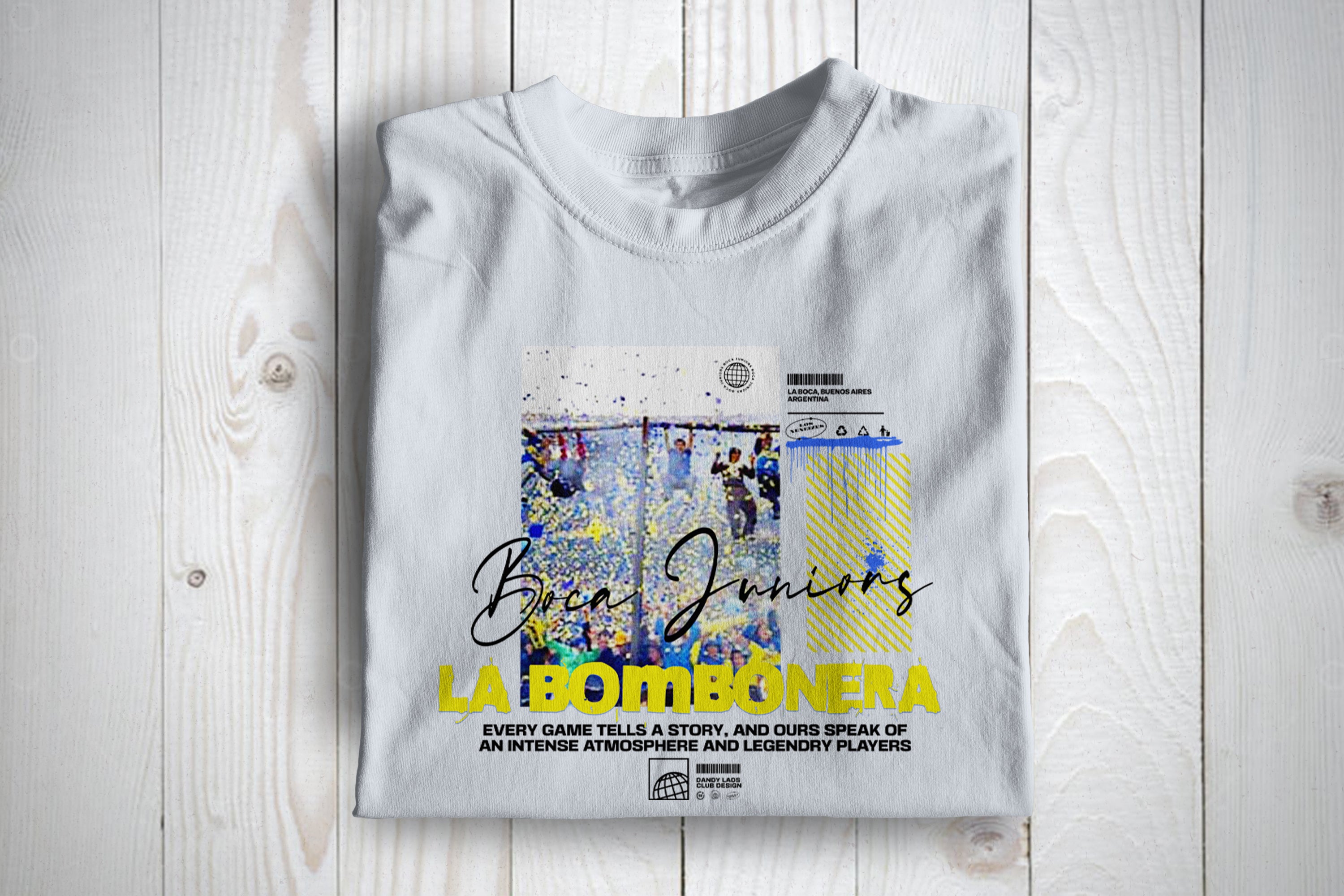 La Bombonera  Every Game Tells A Story Boca Football Awaydays T Shirt