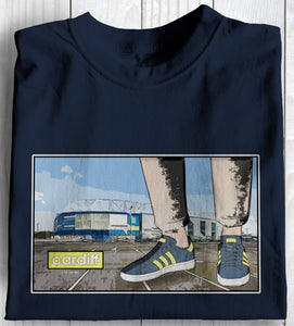 Cardiff City Series Awaydays Football Casuals T shirt