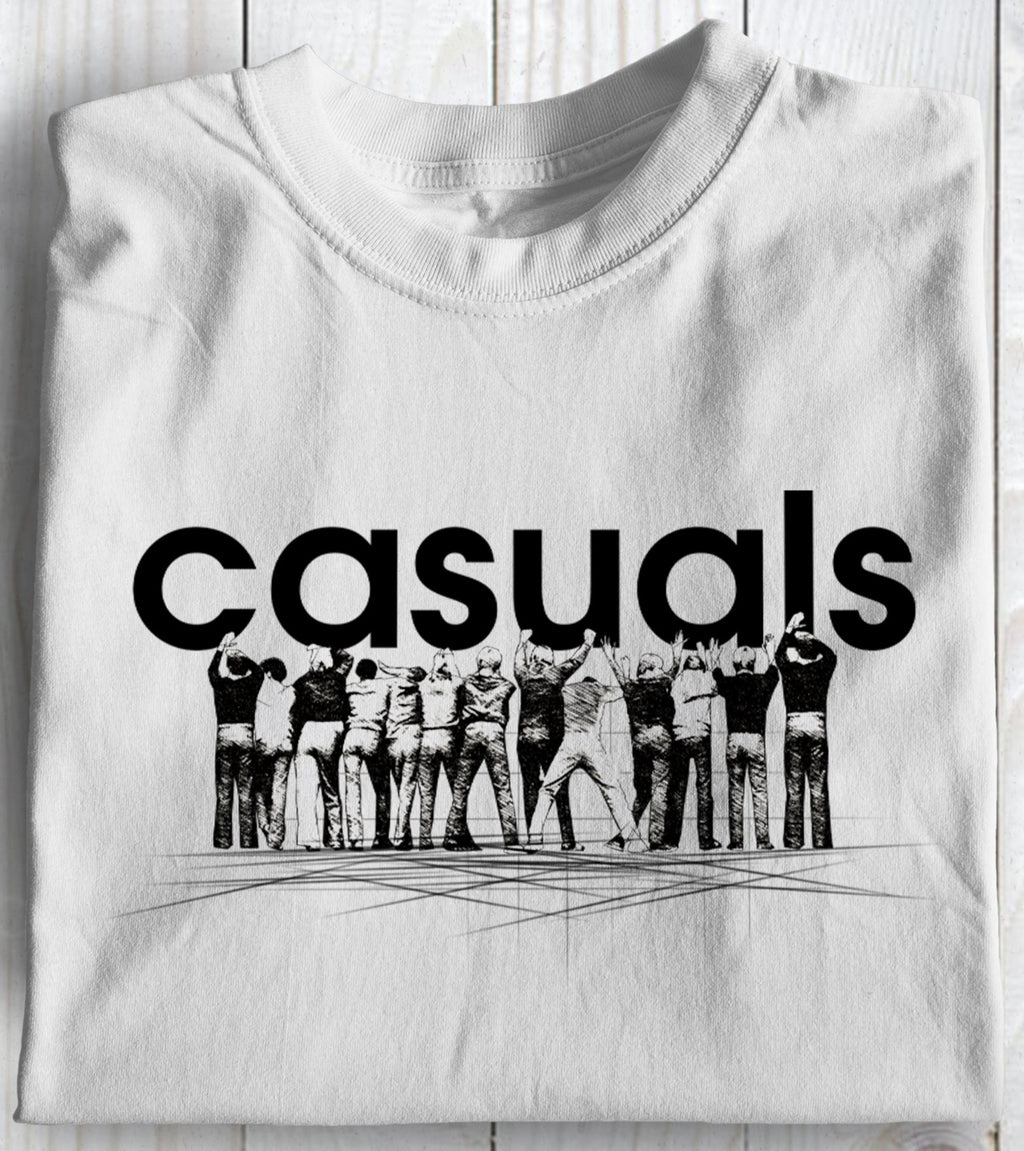 Casual Line Up 80s Football Casuals Awaydays T Shirt