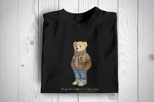 Chester, The Casual Bear, Jaquard Knit Edition. Football Casuals Awaydays T Shirt