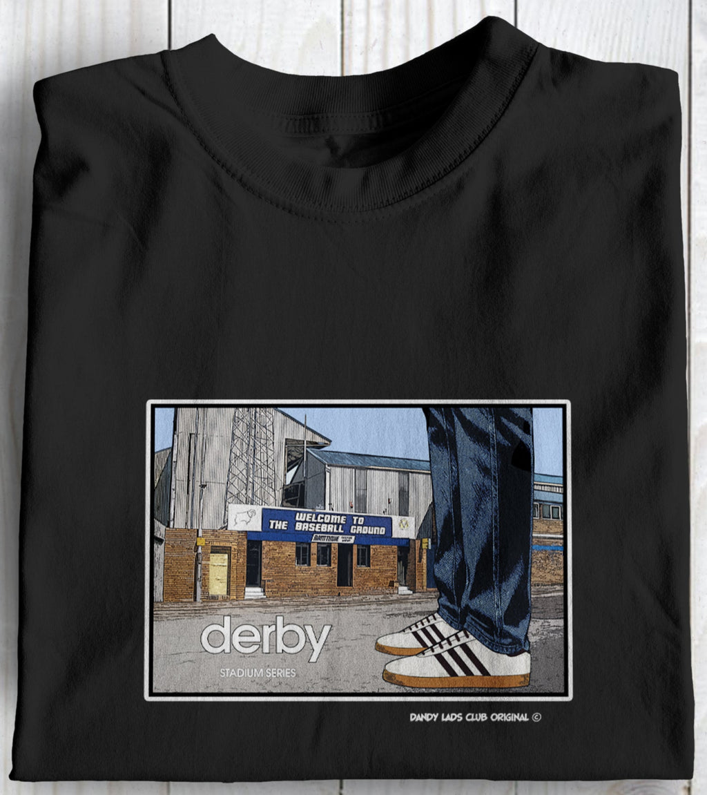 Derby Stadium Series Football Casuals Awaydays T Shirt