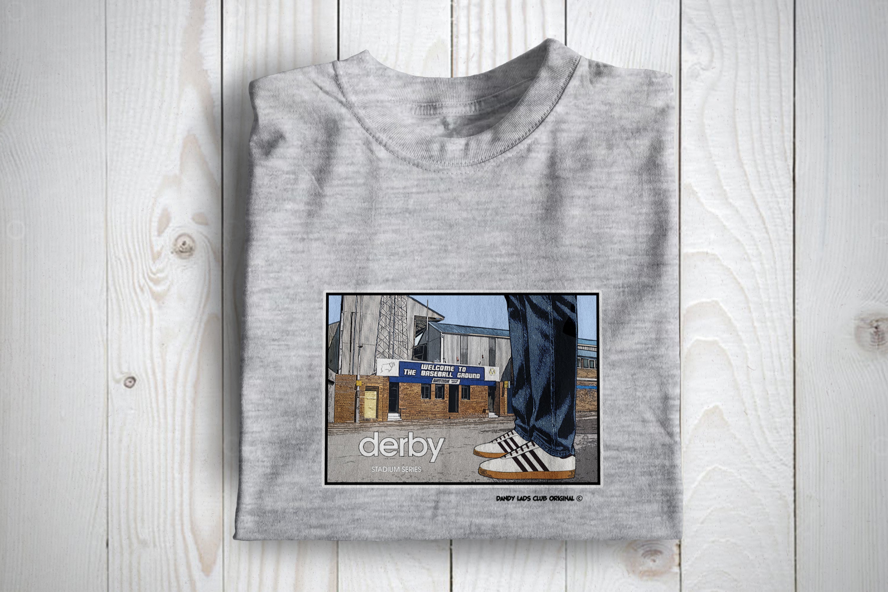 Derby Stadium Series Football Casuals Awaydays T Shirt
