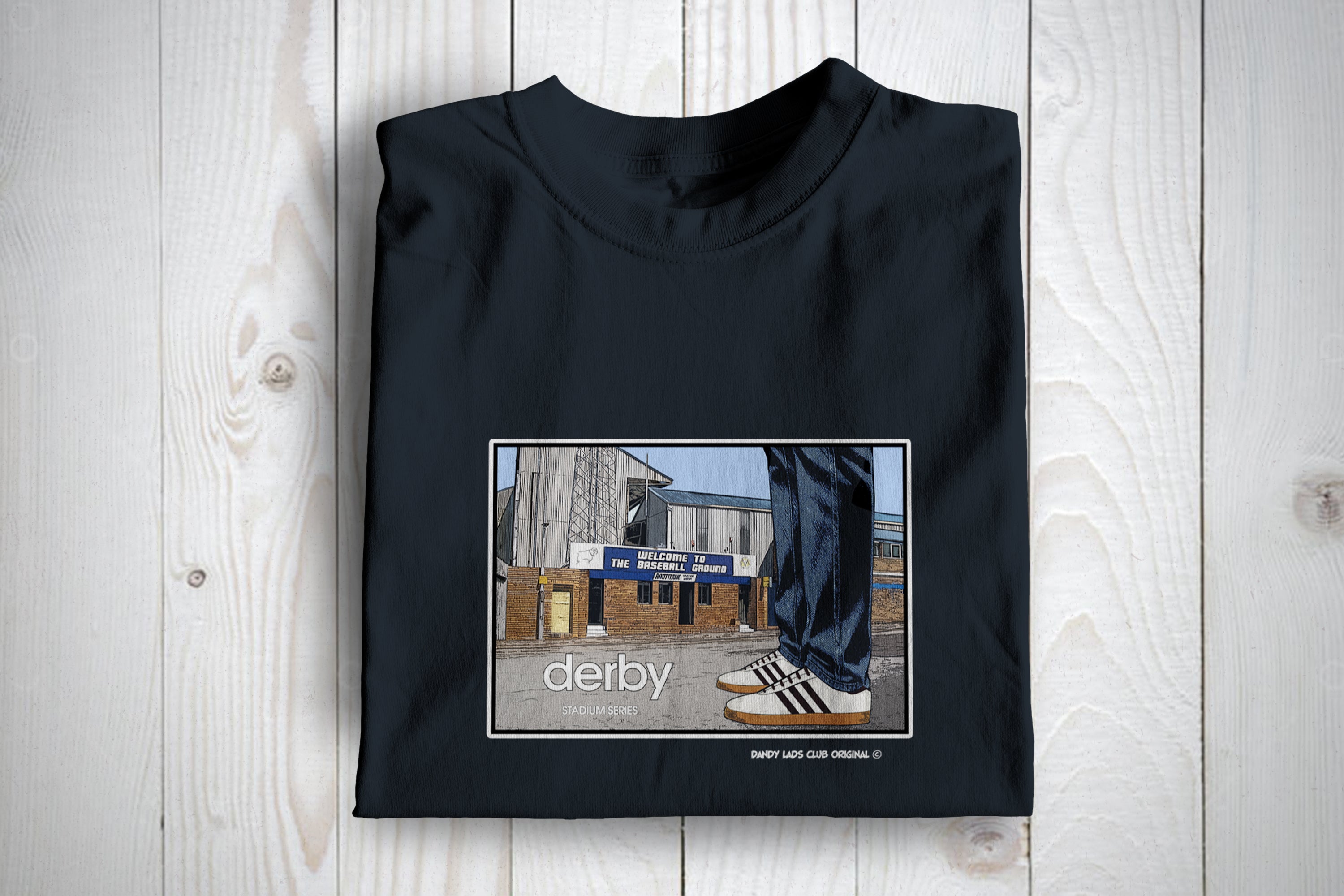 Derby Stadium Series Football Casuals Awaydays T Shirt