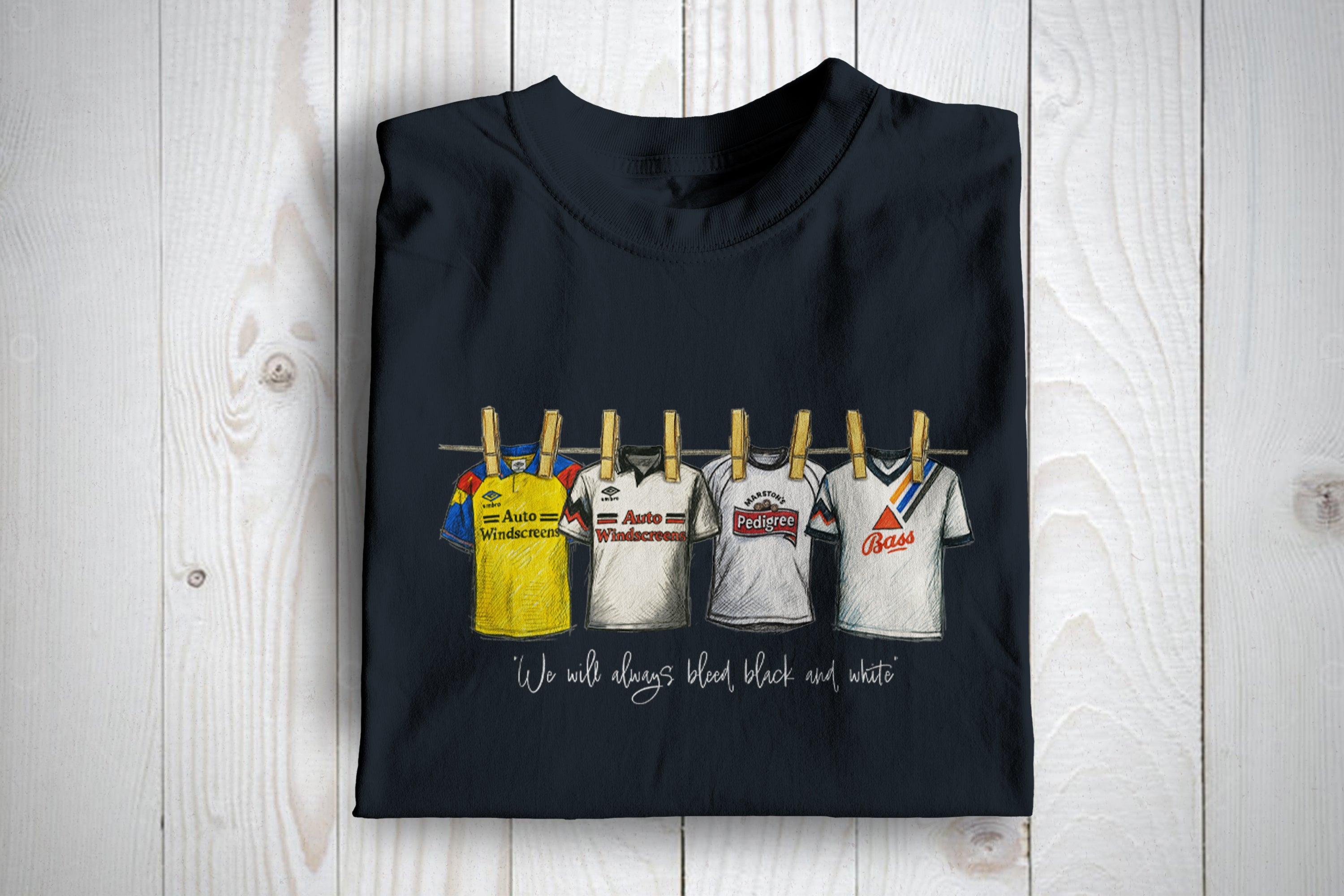 Derby Clothes Line Football Awaydays T Shirt