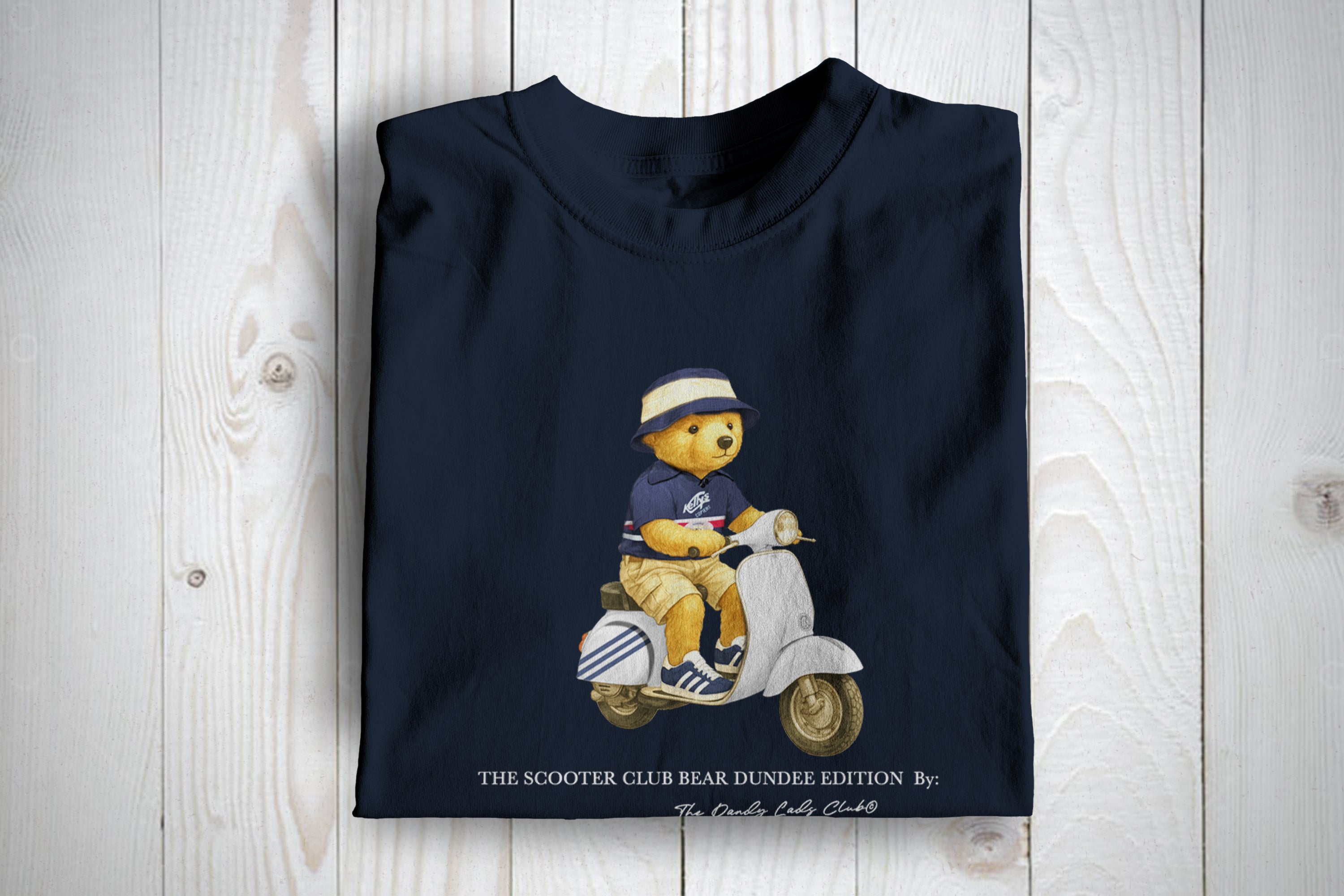 Dundee Scooter Club Bear Football Casuals Awayday T Shirt