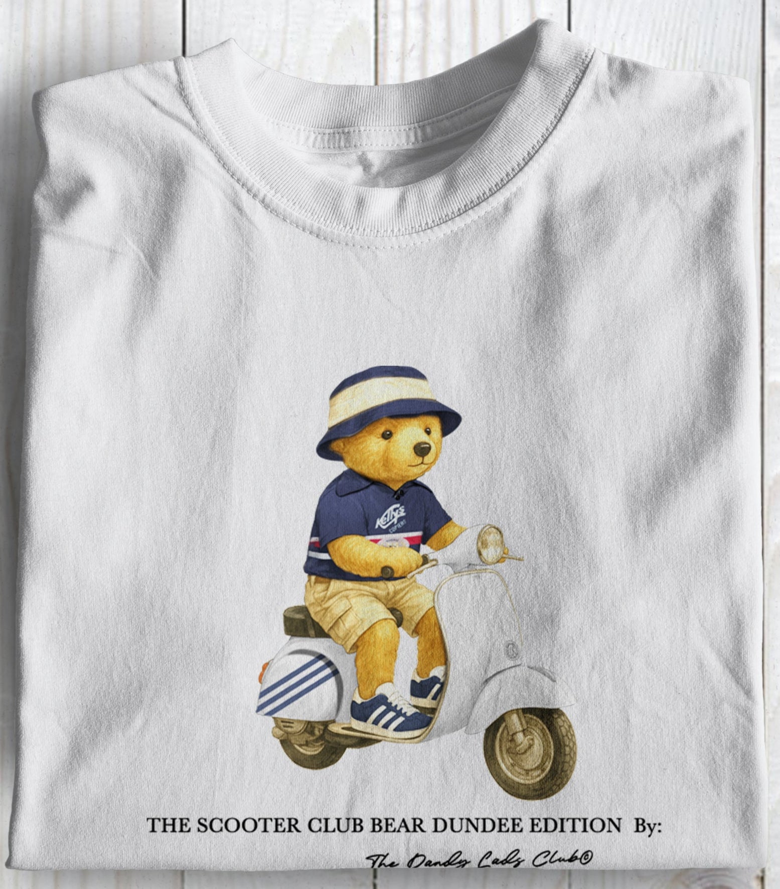 Dundee Scooter Club Bear Football Casuals Awayday T Shirt