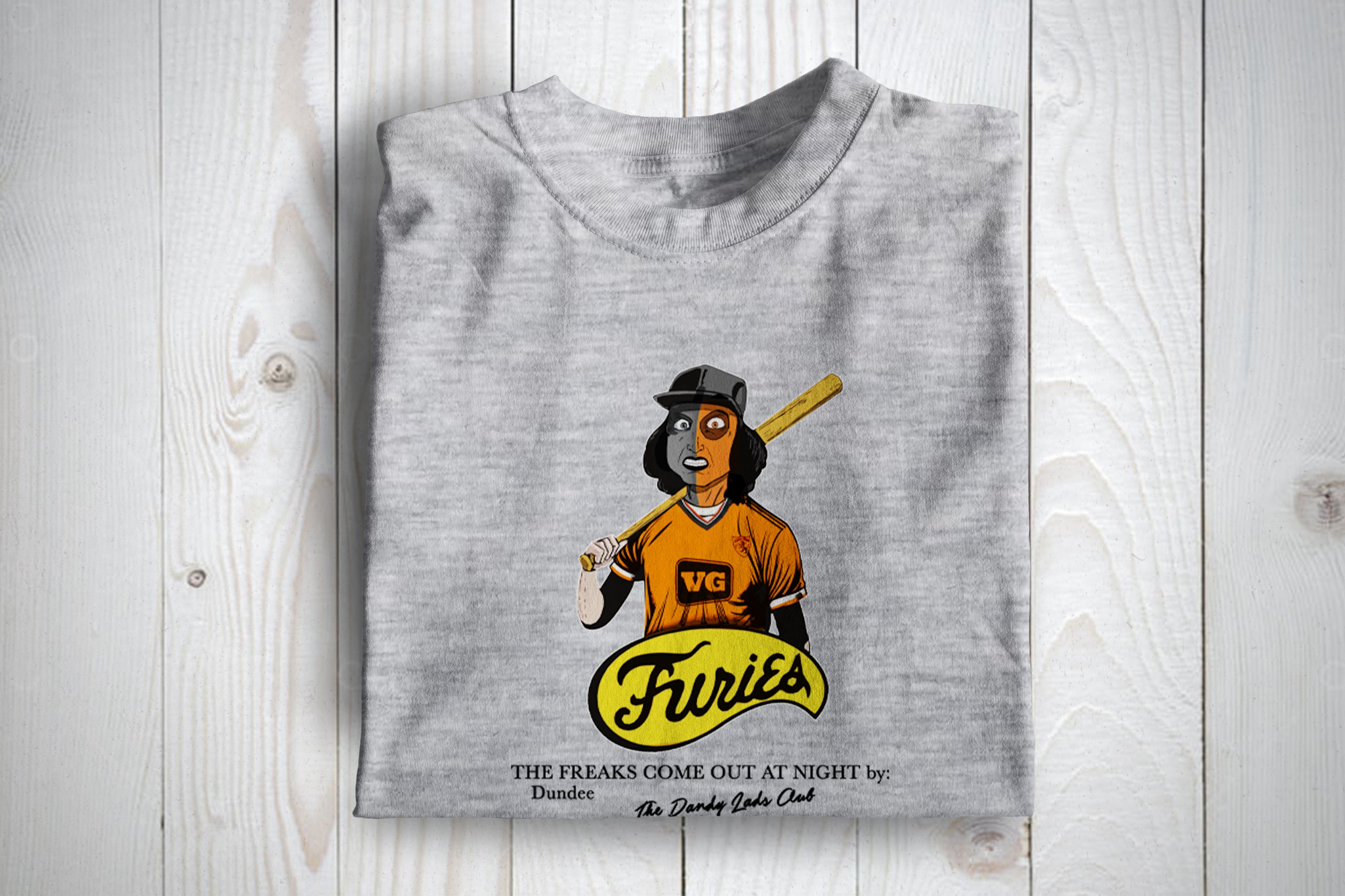 Dundee Utd Themed The Freaks Come Out At Night Football Awayday T Shirt