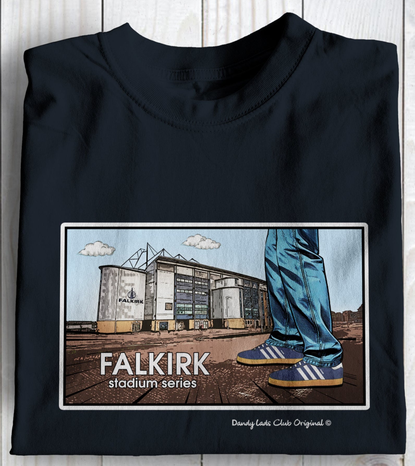 Falkirk Stadium Series Football Casuals Awayday T Shirt