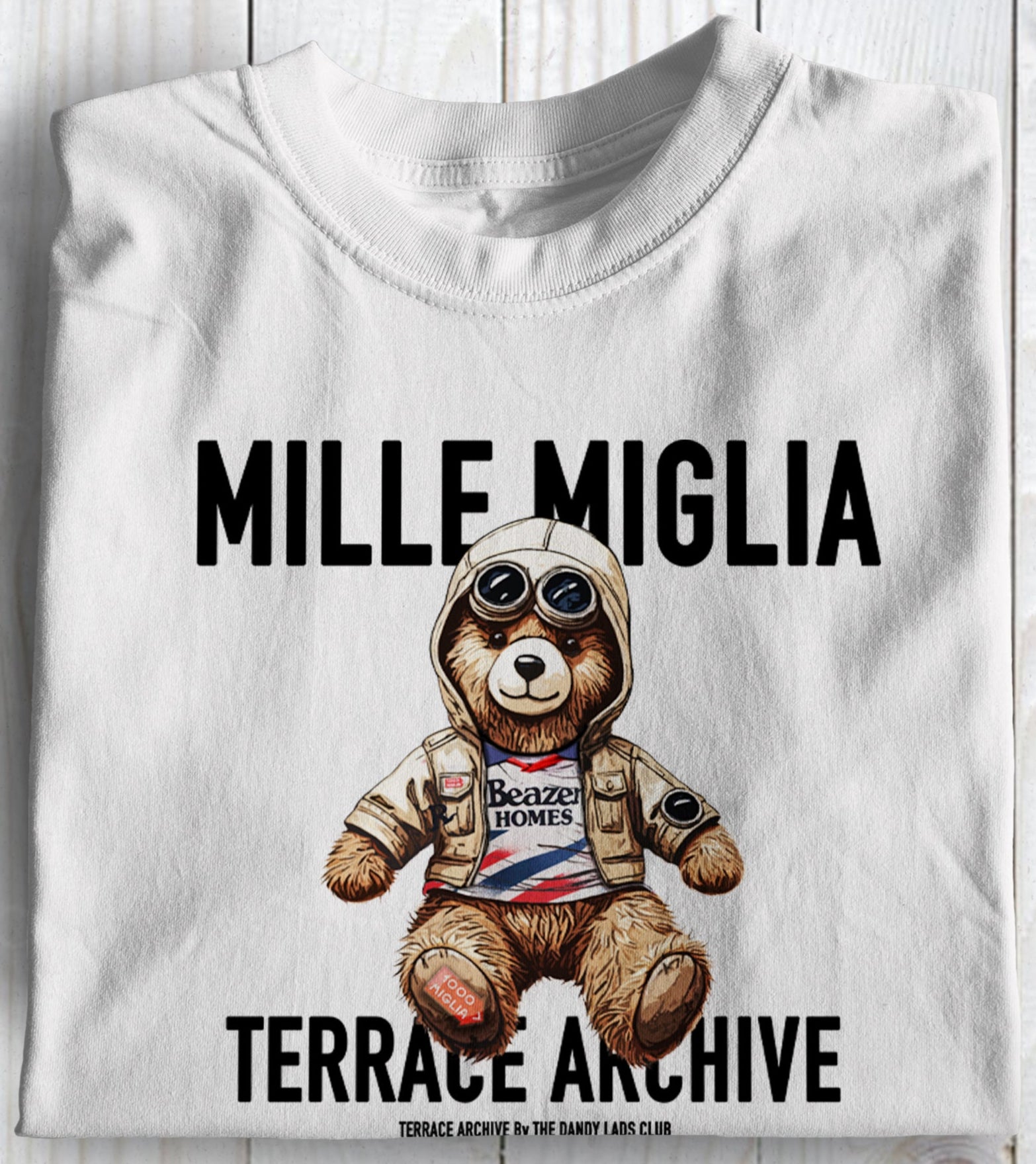 Falkirk Terrace Archive Bear Football Casuals Awayday T Shirt