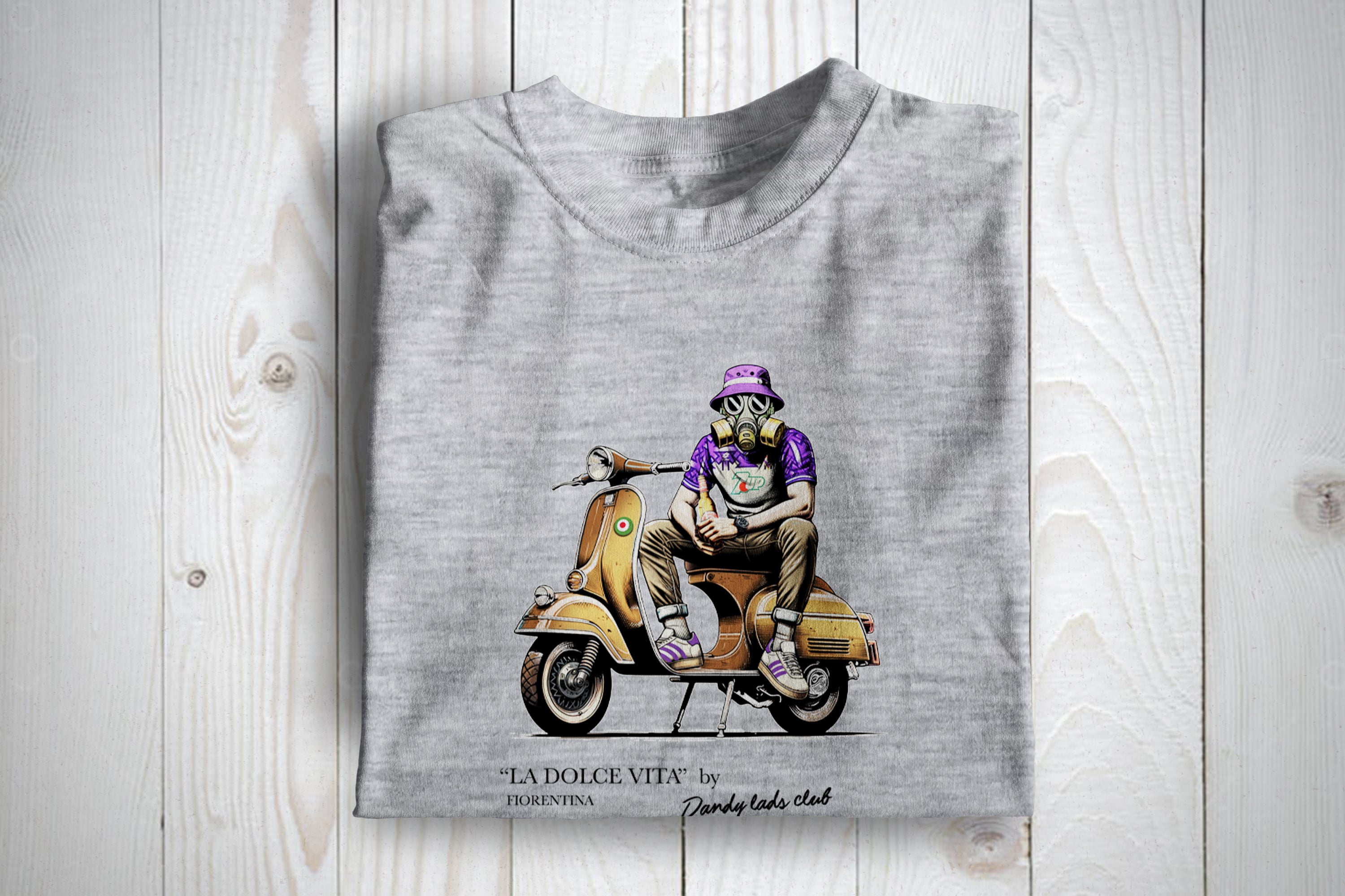 Fiorentina La Dolce Vita Football Casuals Awaydays T Shirt