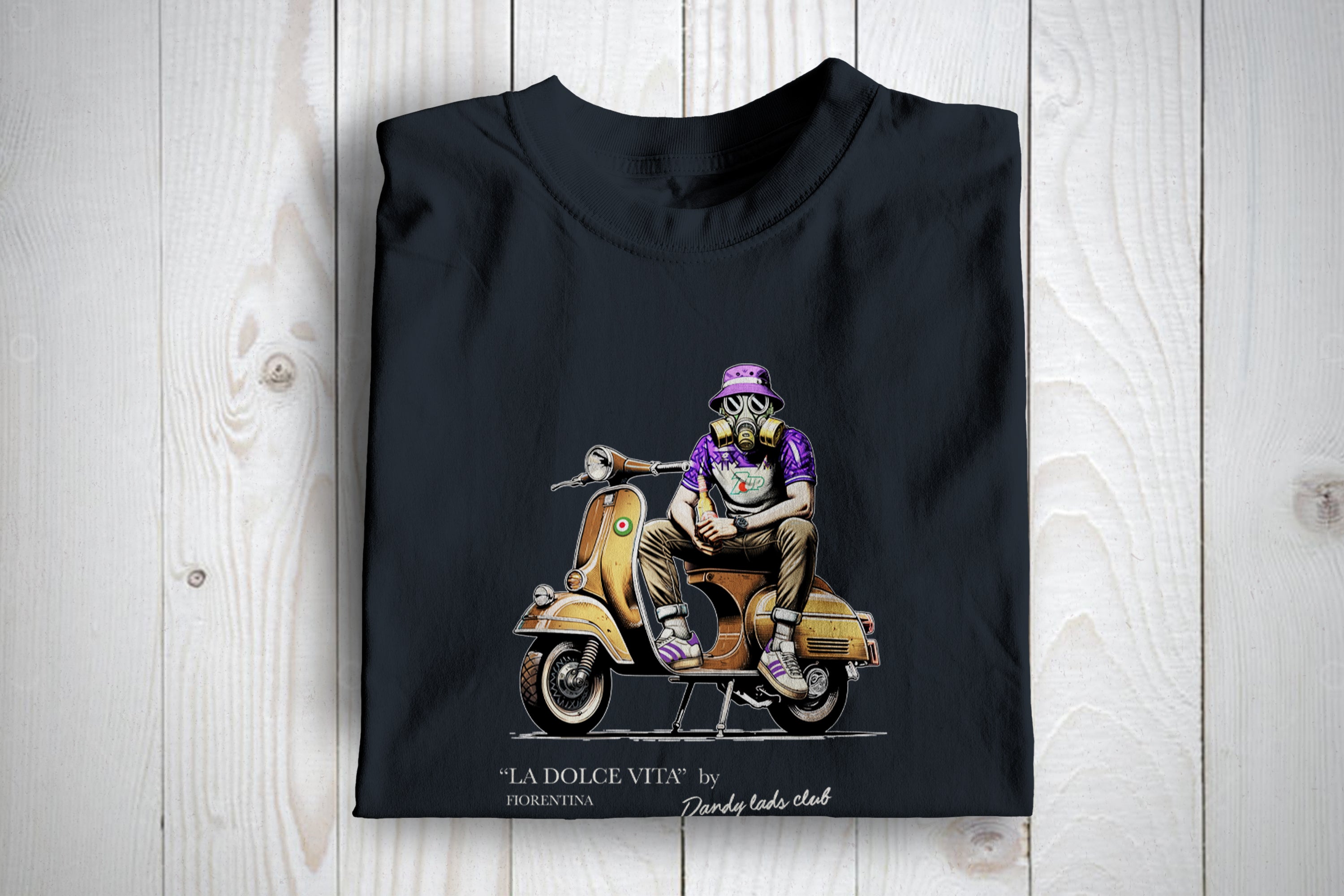 Fiorentina La Dolce Vita Football Casuals Awaydays T Shirt