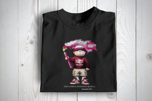 Hearts Inspired Awaydays Flare Bear Football Casuals Awayday T Shirt