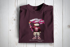 Hearts Inspired Awaydays Flare Bear Football Casuals Awayday T Shirt