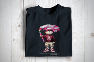 Hearts Inspired Awaydays Flare Bear Football Casuals Awayday T Shirt