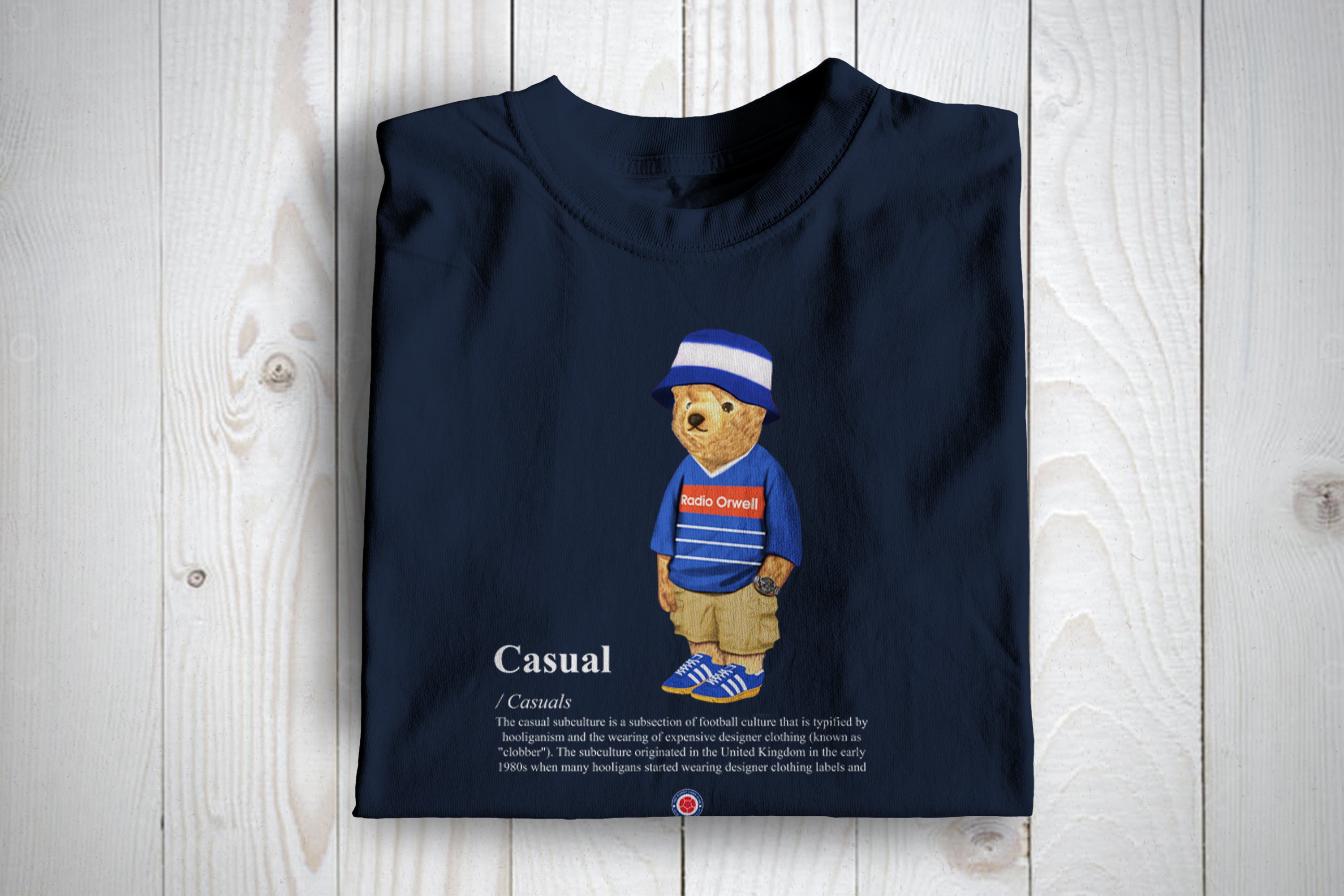 Ipswich Casual Bear Football Awaydays T Shirt