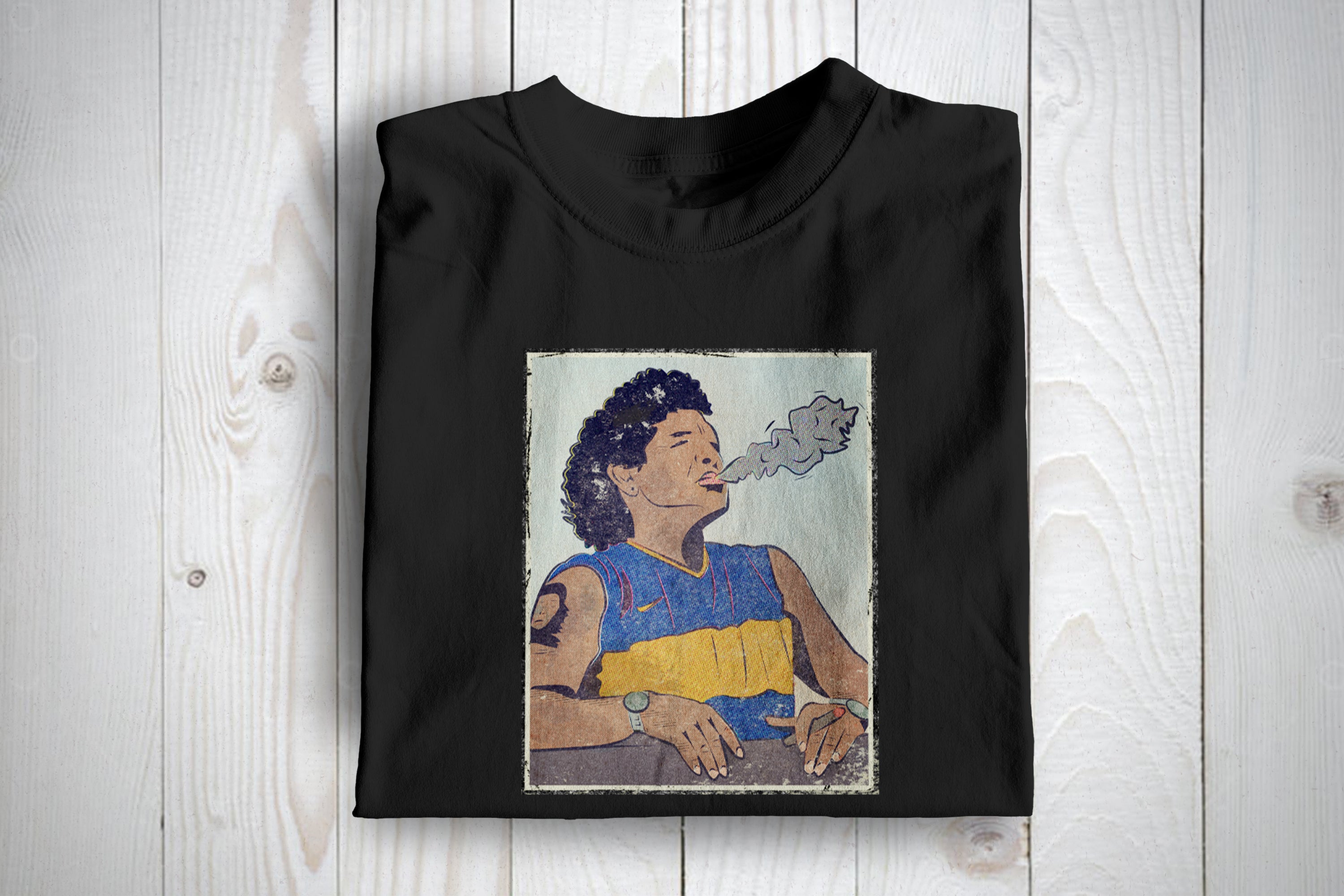 Maradona Boca Football Casuals Awaydays T Shirt