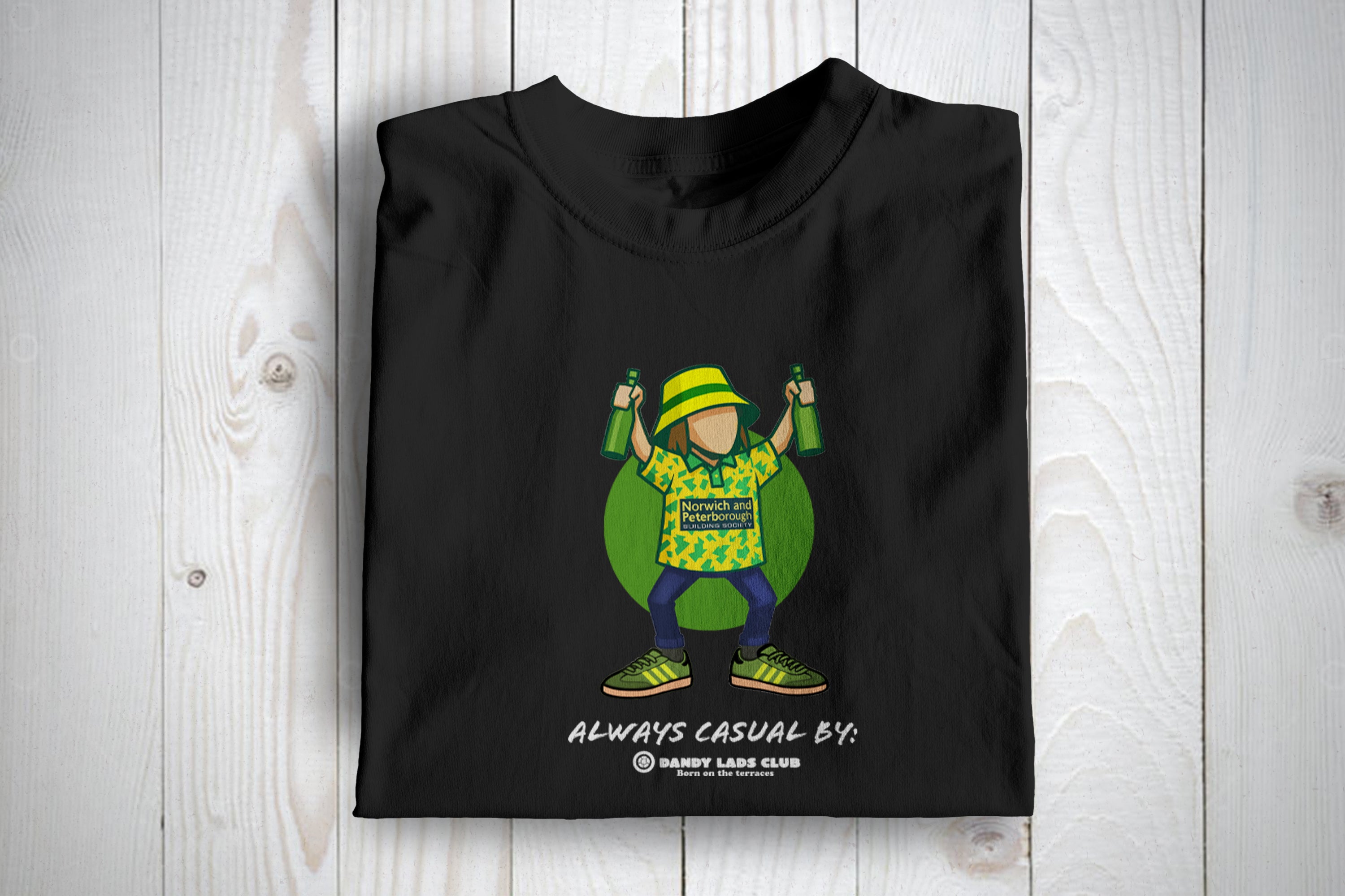 Norwich Always Casual Football Casuals Awayday T Shirt