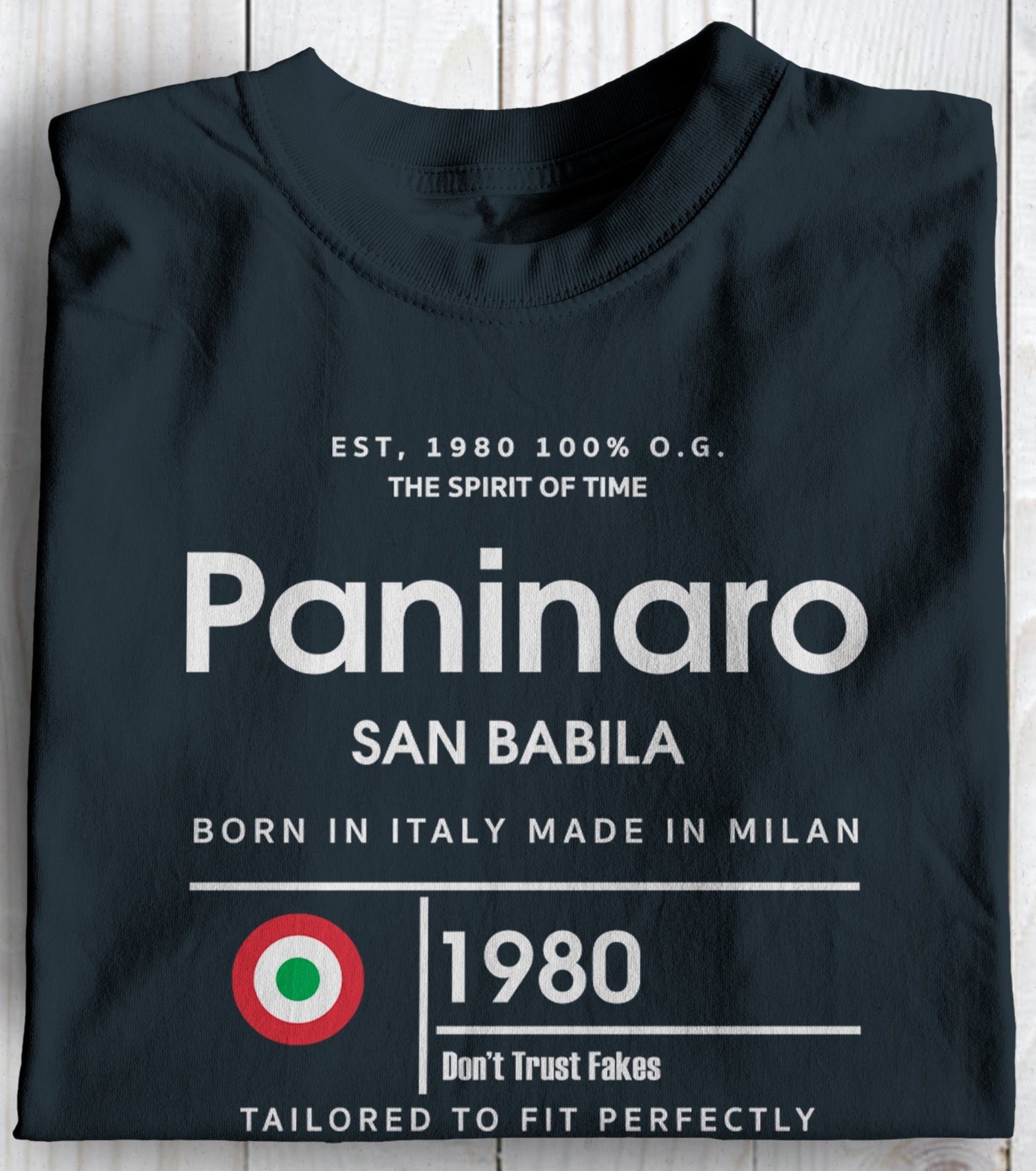 Paninaro Spirit Of Time  80s Subculture T Shirt