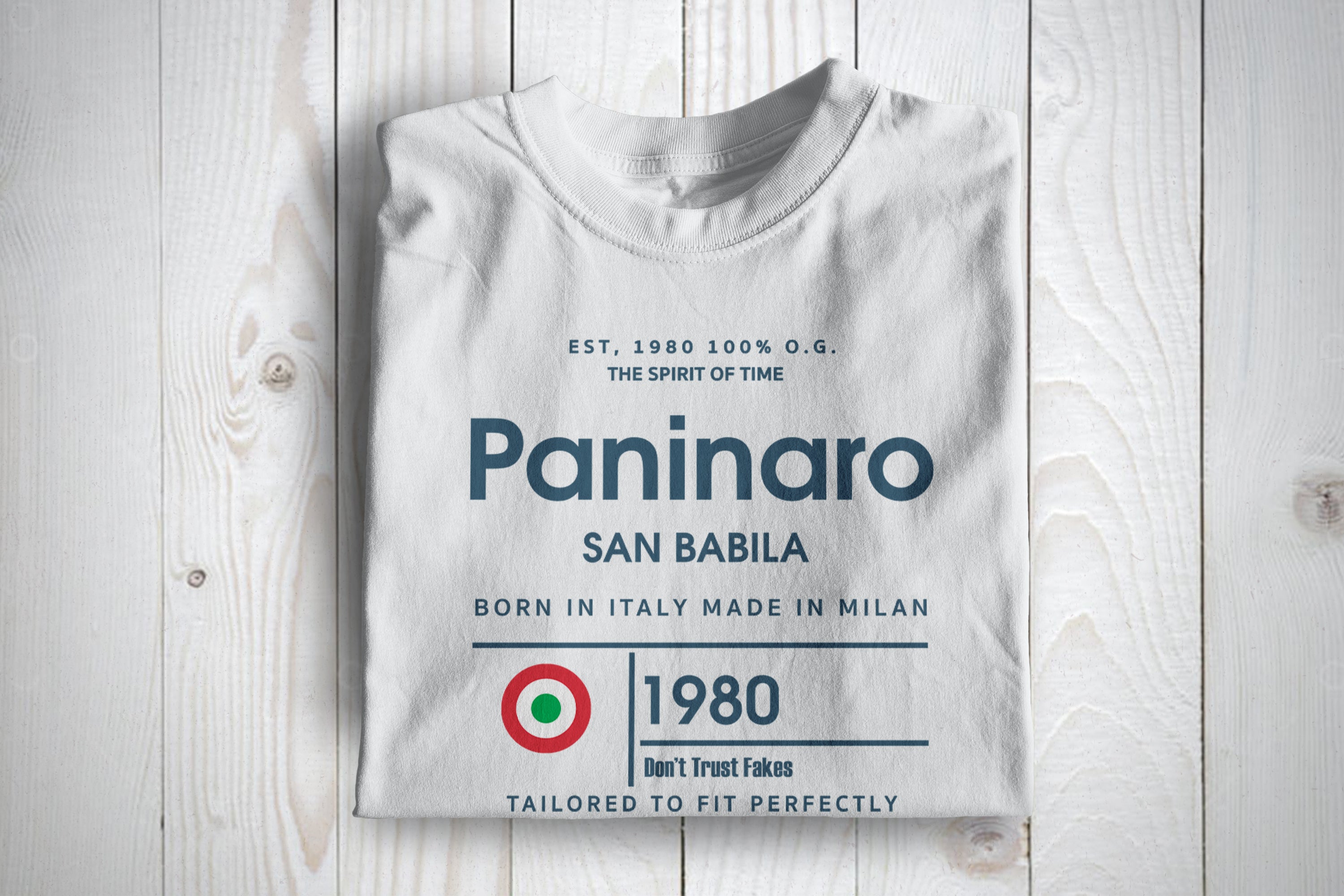 Paninaro Spirit Of Time  80s Subculture T Shirt