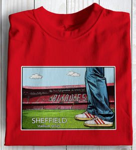 Sheffield  Stadium Series Football  Casuals Awaydays T Shirt